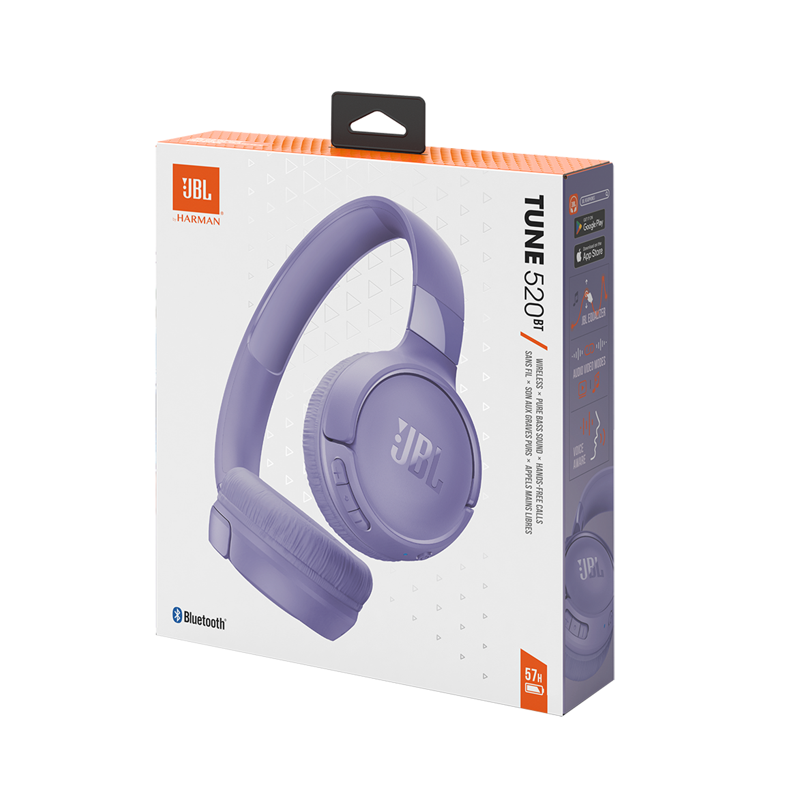 JBL Tune 520BT - Purple - Wireless on-ear headphones - Detailshot 10