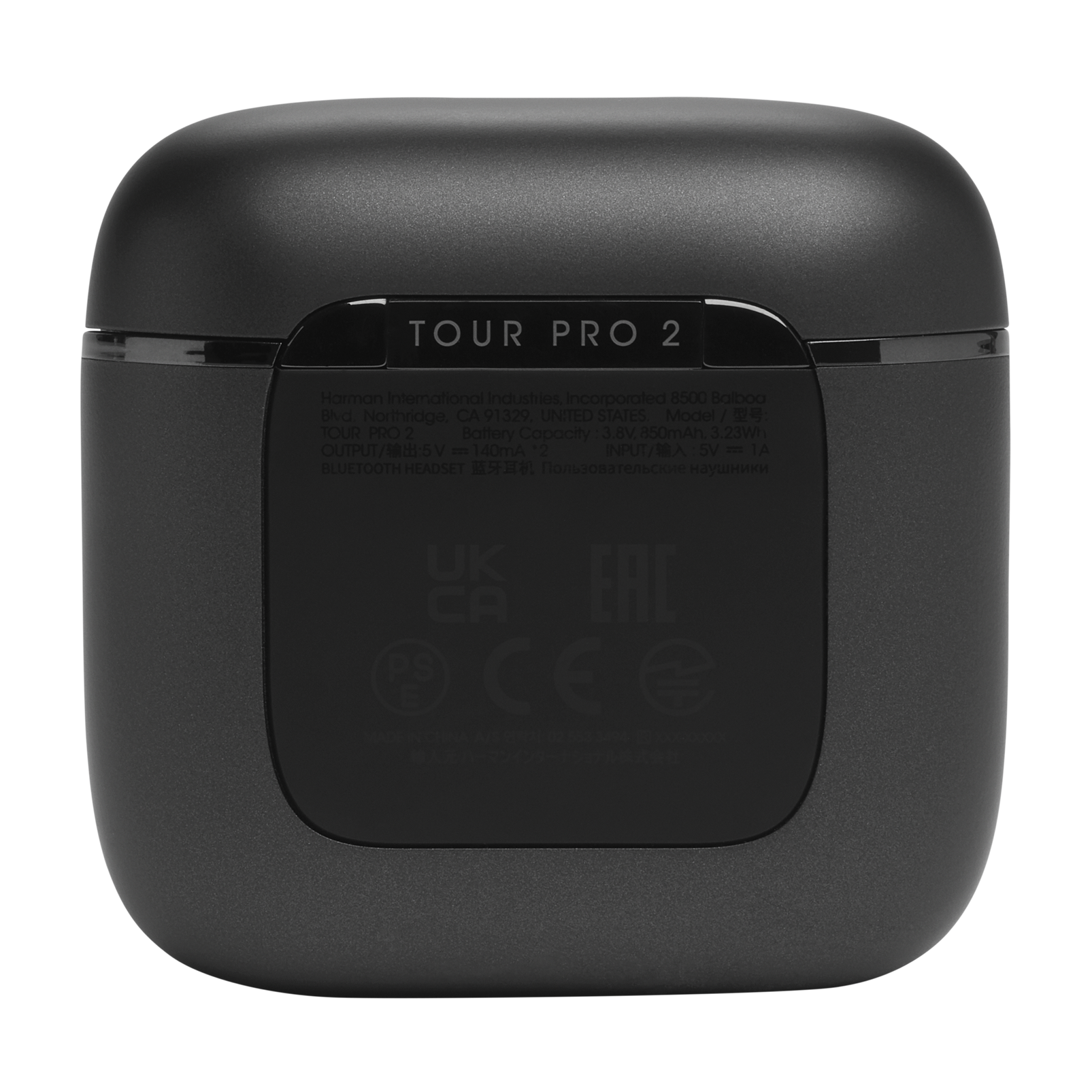 JBL Tour Pro 2 - Black - True wireless Noise Cancelling earbuds - Back
