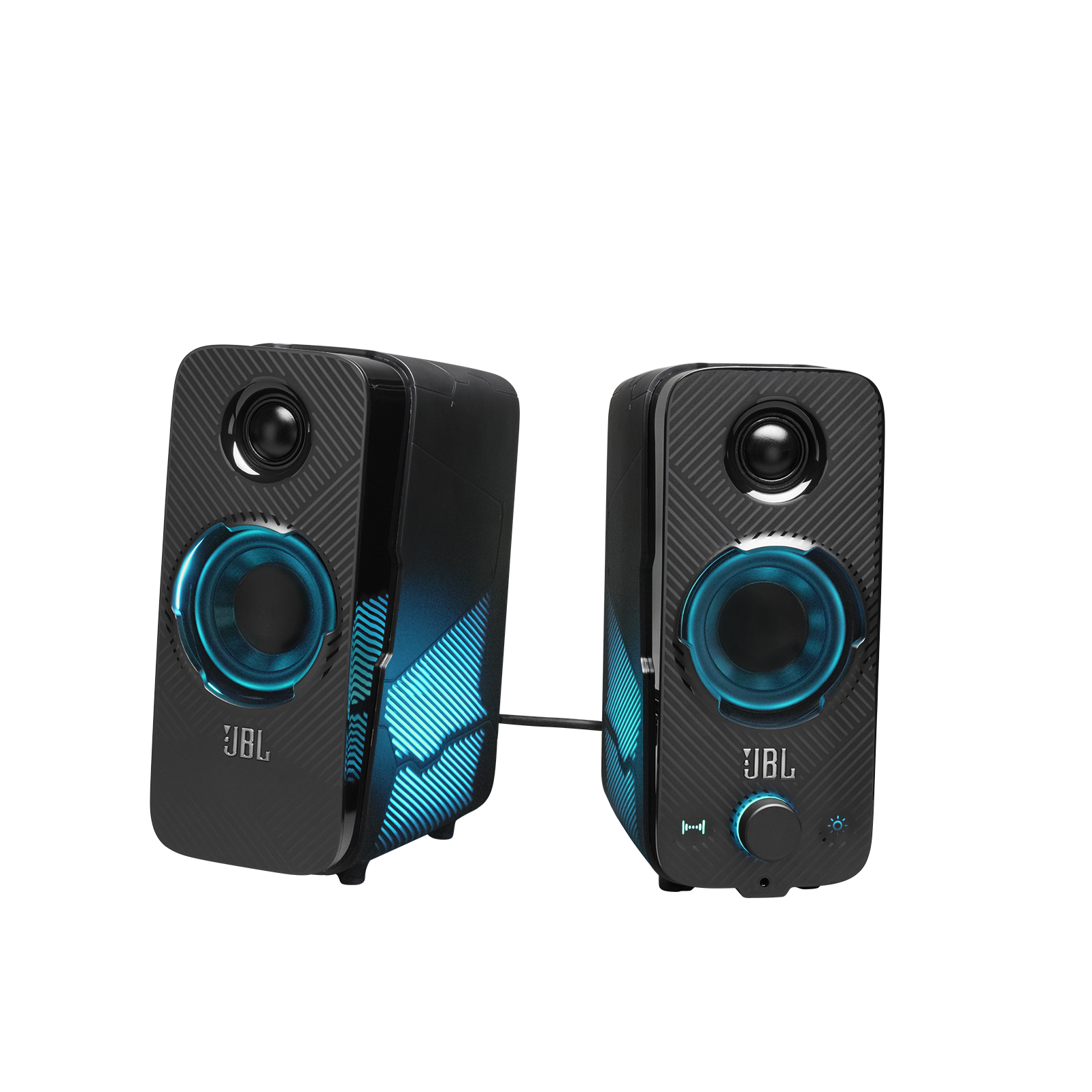 JBL Quantum Duo - Black Matte - PC Gaming Speakers - Hero