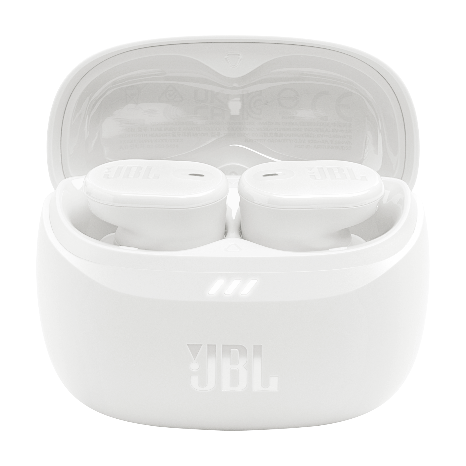 JBL Tune Buds 2 - White - True Wireless Noise Cancelling Earbuds - Top