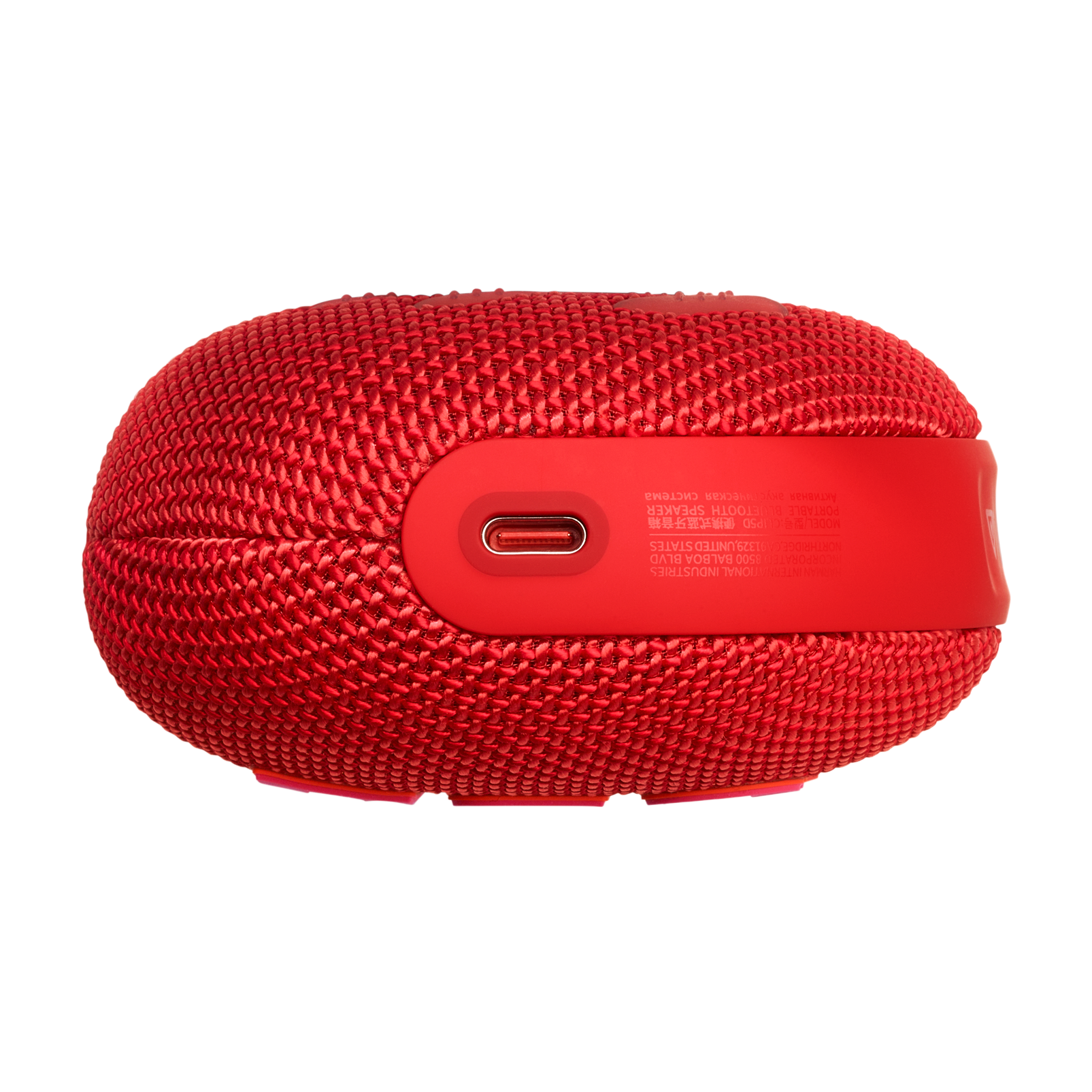 JBL Clip 5 - Red - Ultra-portable waterproof speaker - Bottom