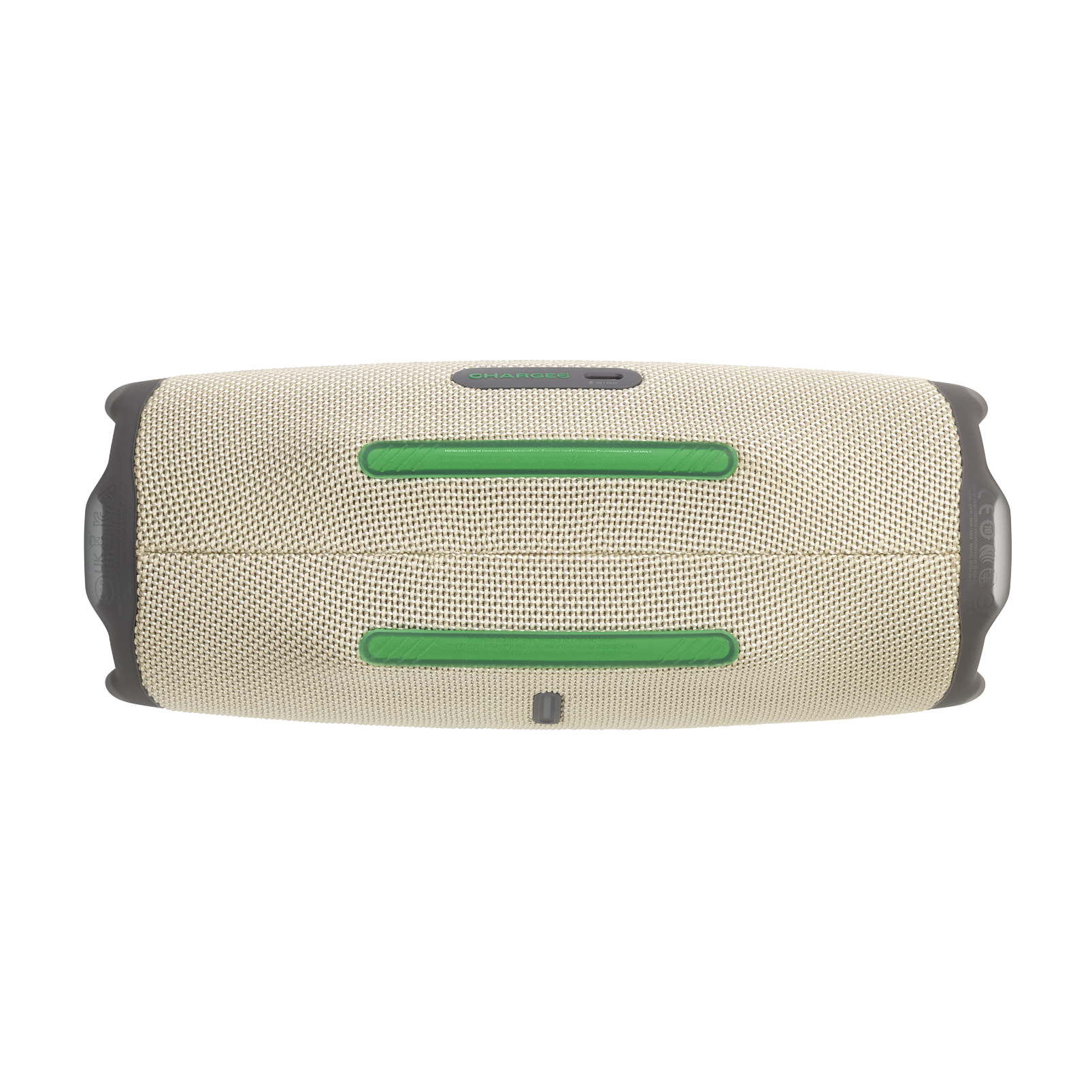 JBL Charge 6 - Sand - Portable waterproof and drop-proof Bluetooth speaker - Bottom