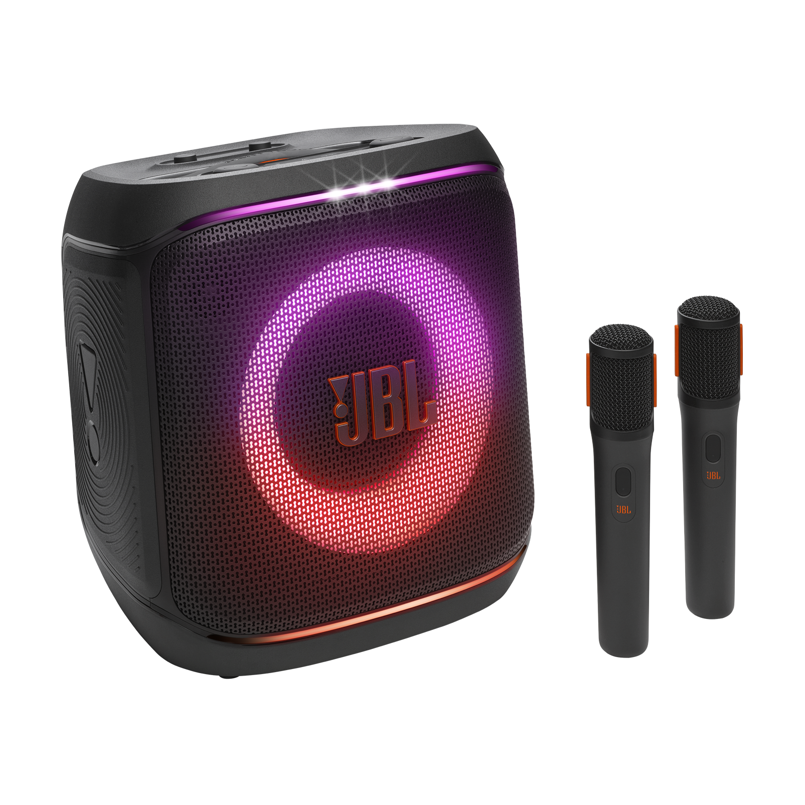 JBL PartyBox Encore 2 - Black - Portable party speaker with 2 mics - Hero