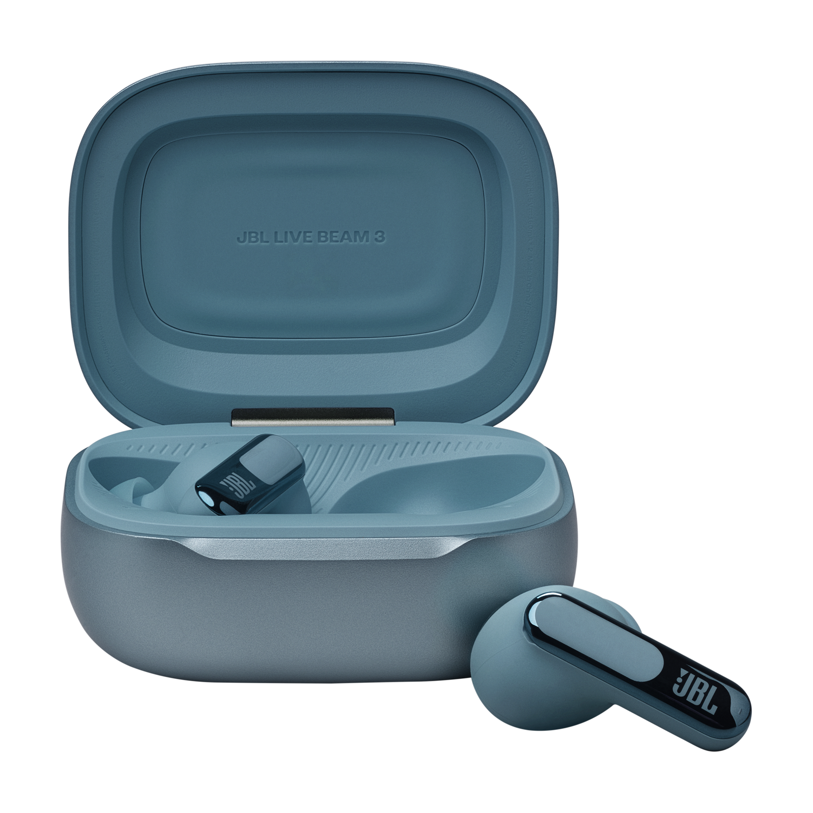 JBL Live Beam 3 - Blue - True wireless noise-cancelling closed-stick earbuds - Front JBL Live Beam 3 - Blue - True wireless noise-cancelling closed-stick earbuds - Front