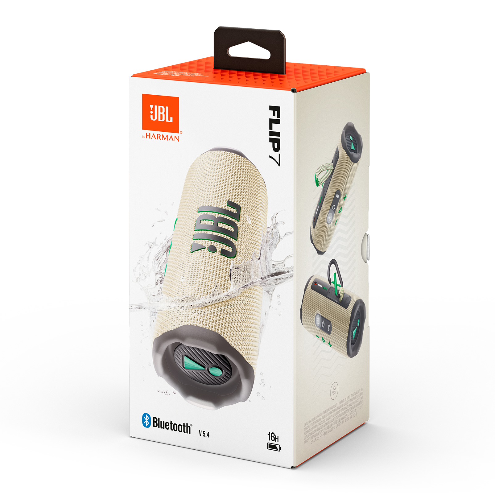 JBL Flip 7 - Sand - Portable waterproof and drop-proof  speaker - Detailshot 9