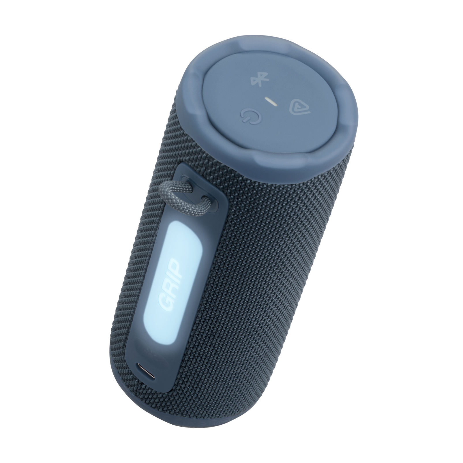 JBL Grip - Blue - Compact Bluetooth speaker with bold JBL Pro Sound and ambient light - Detailshot 1