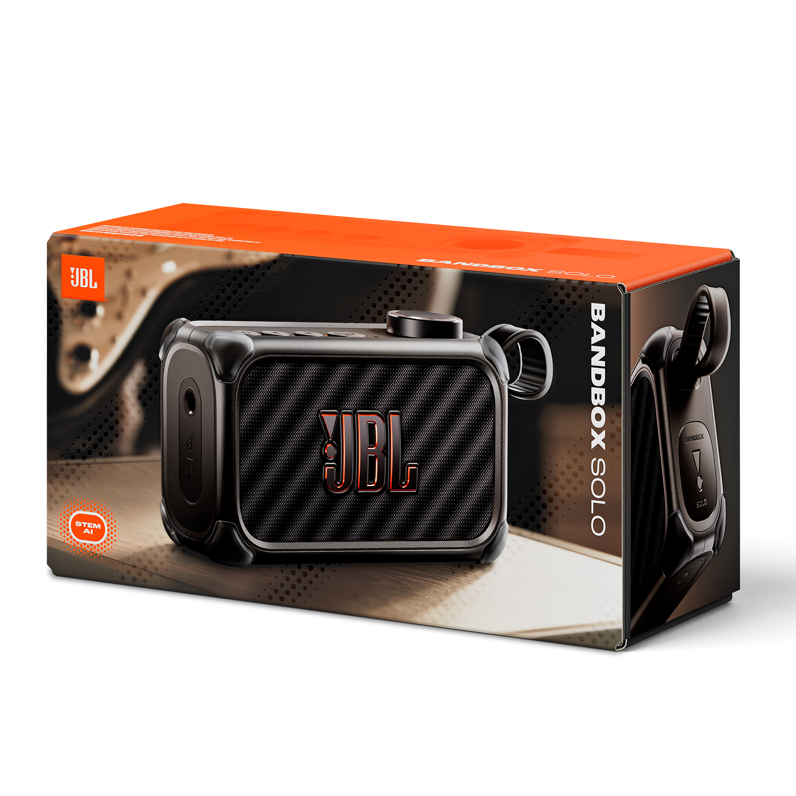 JBL BandBox Solo - Black - Compact AI-powered practice amp and speaker - Detailshot 2