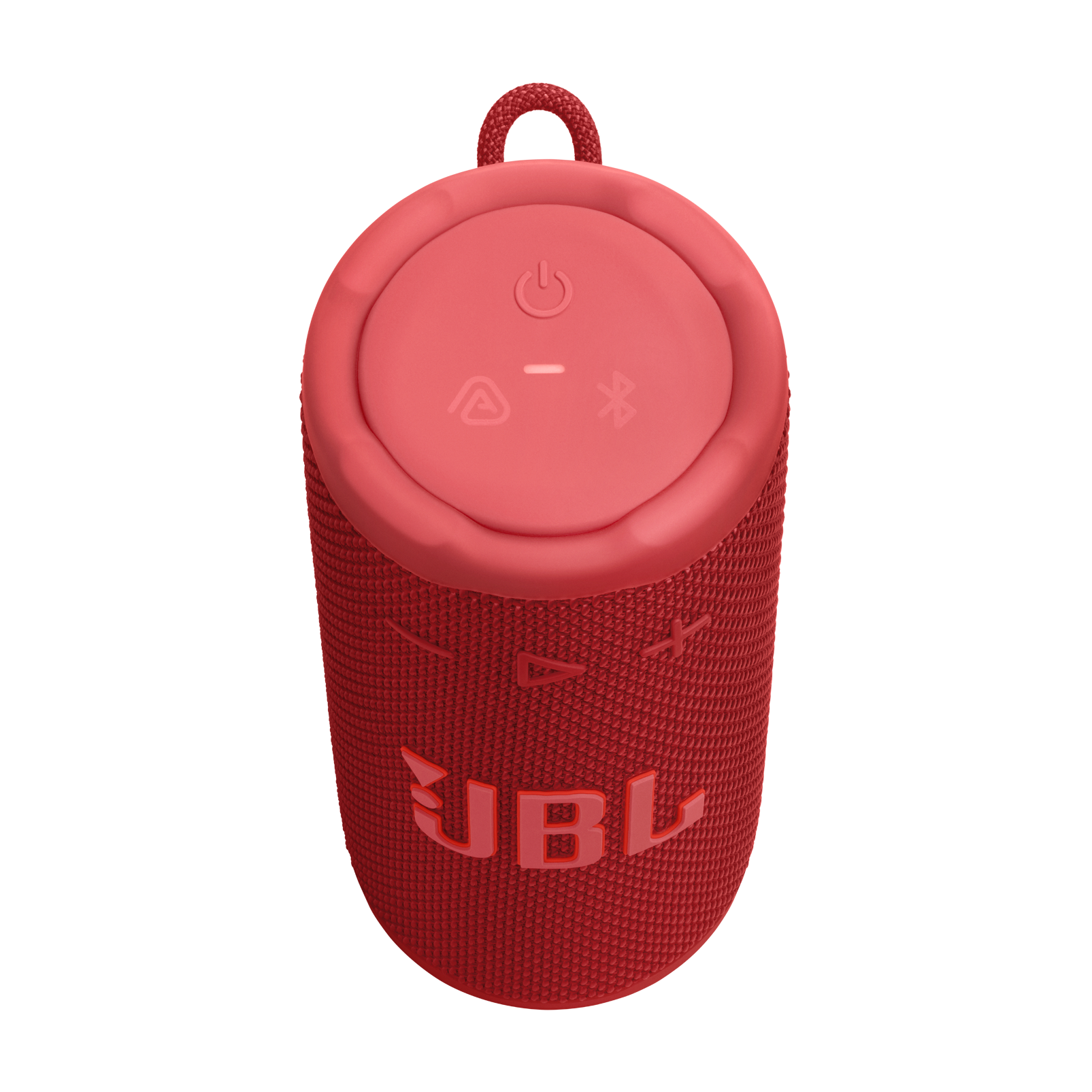 JBL Grip - Red - Compact Bluetooth speaker with bold JBL Pro Sound and ambient light - Top