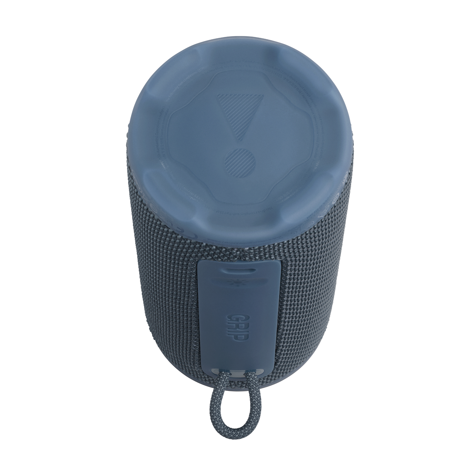 JBL Grip - Blue - Compact Bluetooth speaker with bold JBL Pro Sound and ambient light - Bottom