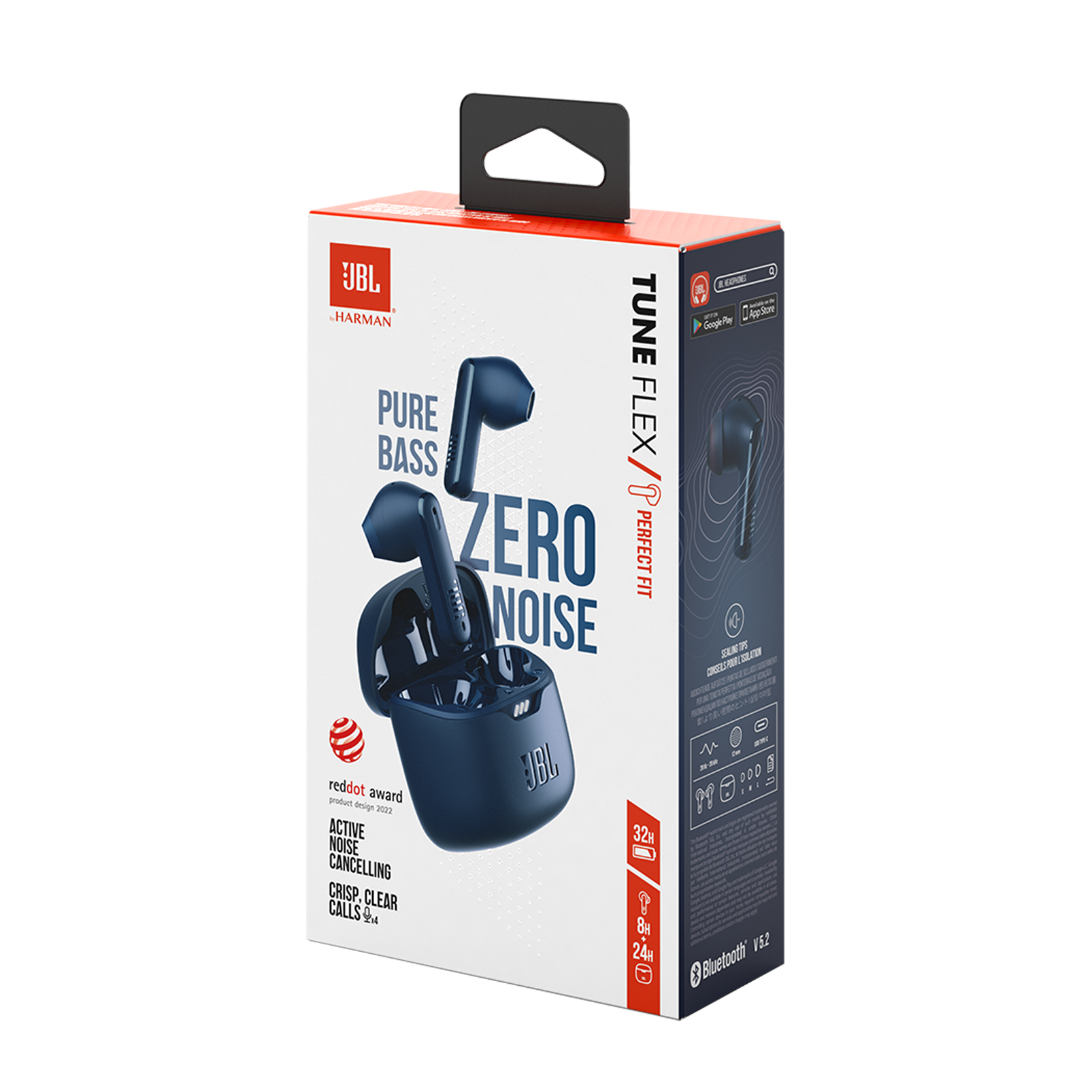 JBL Tune Flex - Blue - True wireless Noise Cancelling earbuds - Detailshot 15