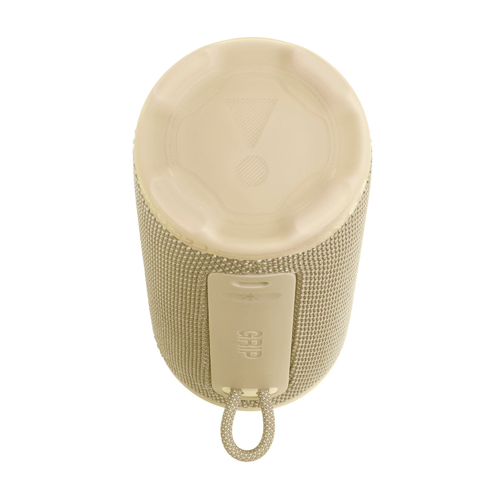 JBL Grip - Yellow - Compact Bluetooth speaker with bold JBL Pro Sound and ambient light - Bottom