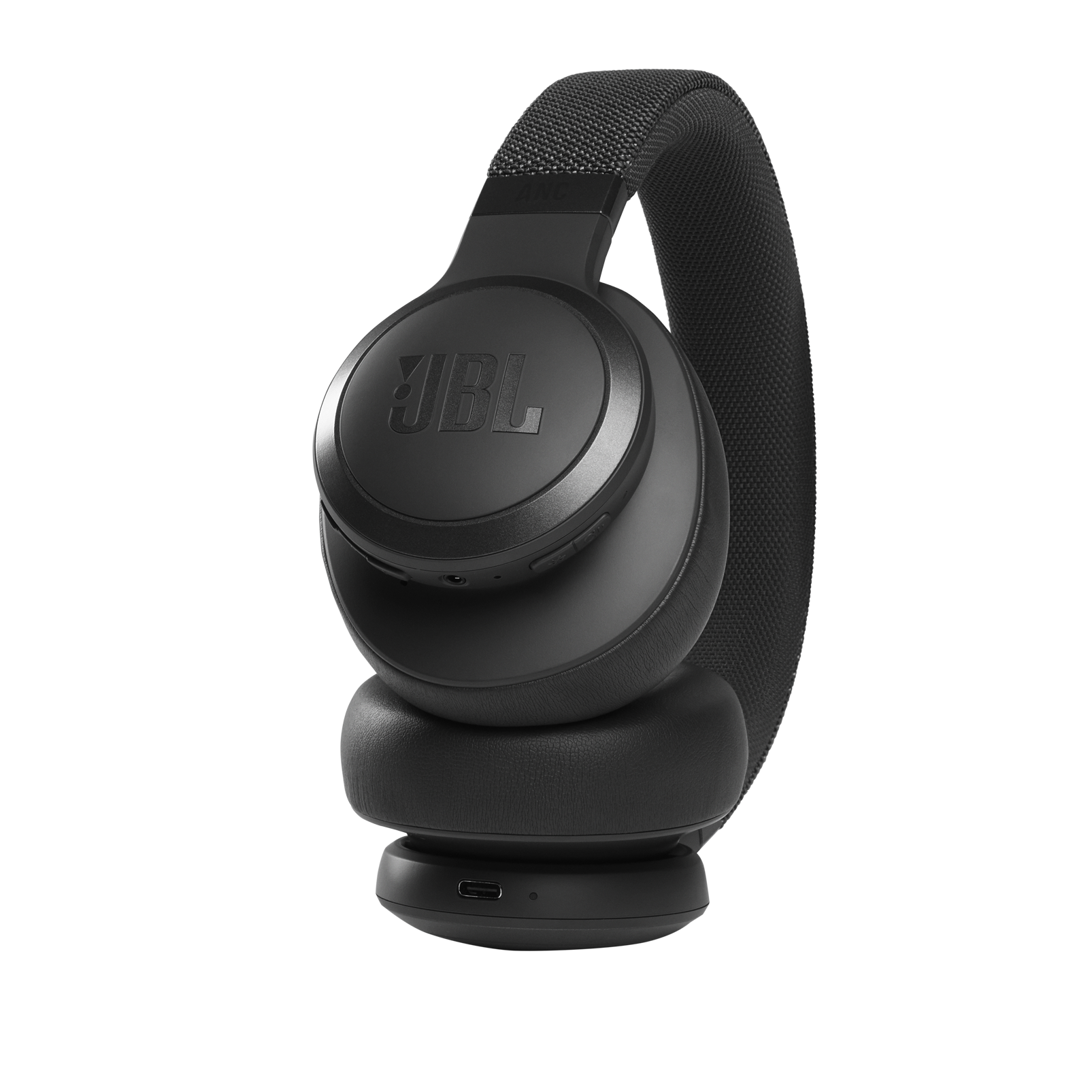 JBL Live 660NC - Black - Wireless over-ear NC headphones - Detailshot 4