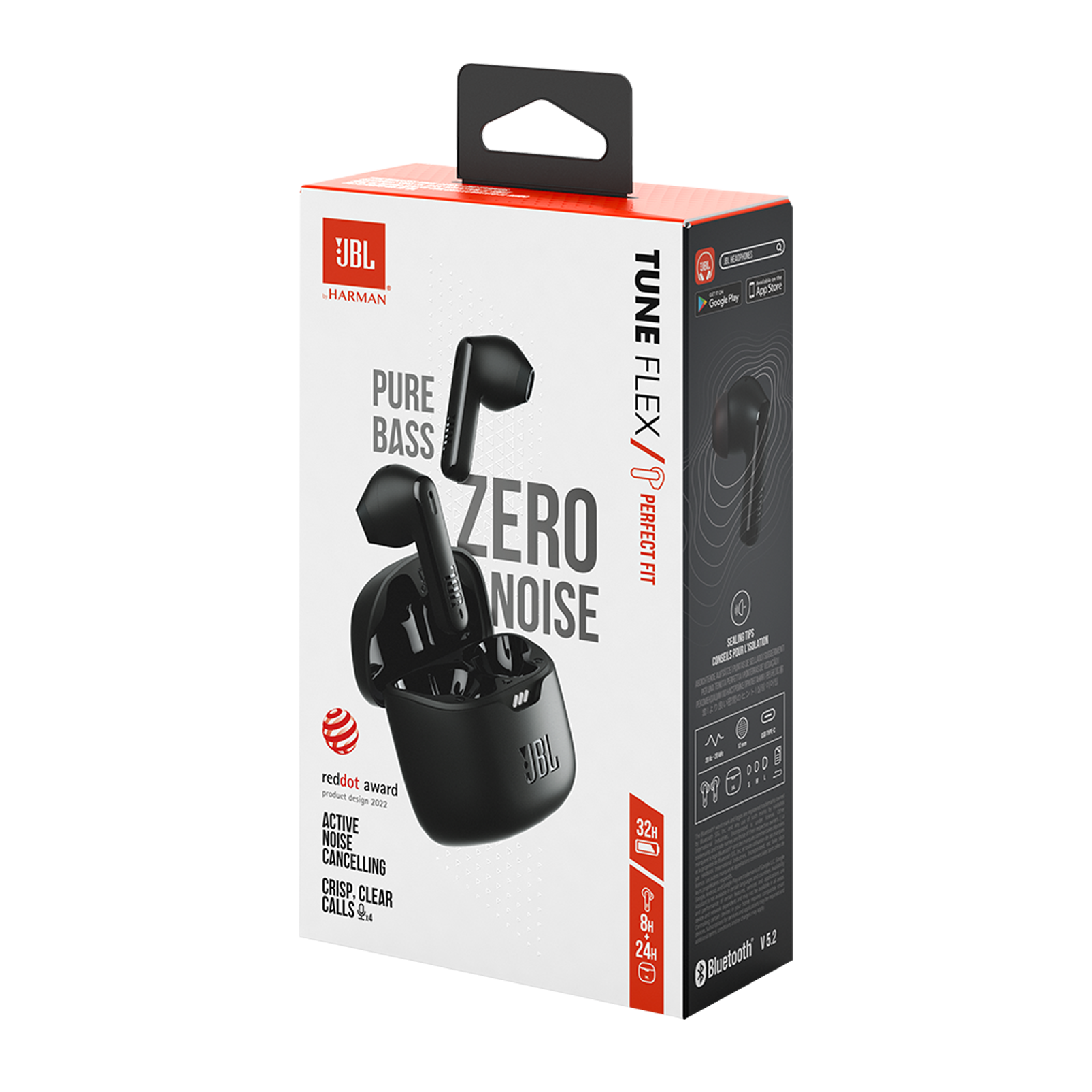 JBL Tune Flex - Black - True wireless Noise Cancelling earbuds - Detailshot 15