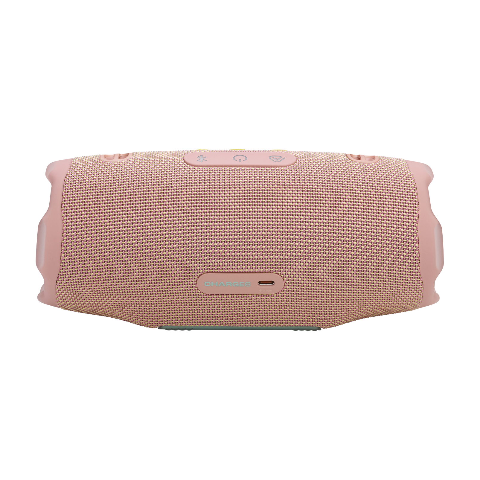 JBL Charge 6 - Pink - Portable waterproof and drop-proof Bluetooth speaker - Back