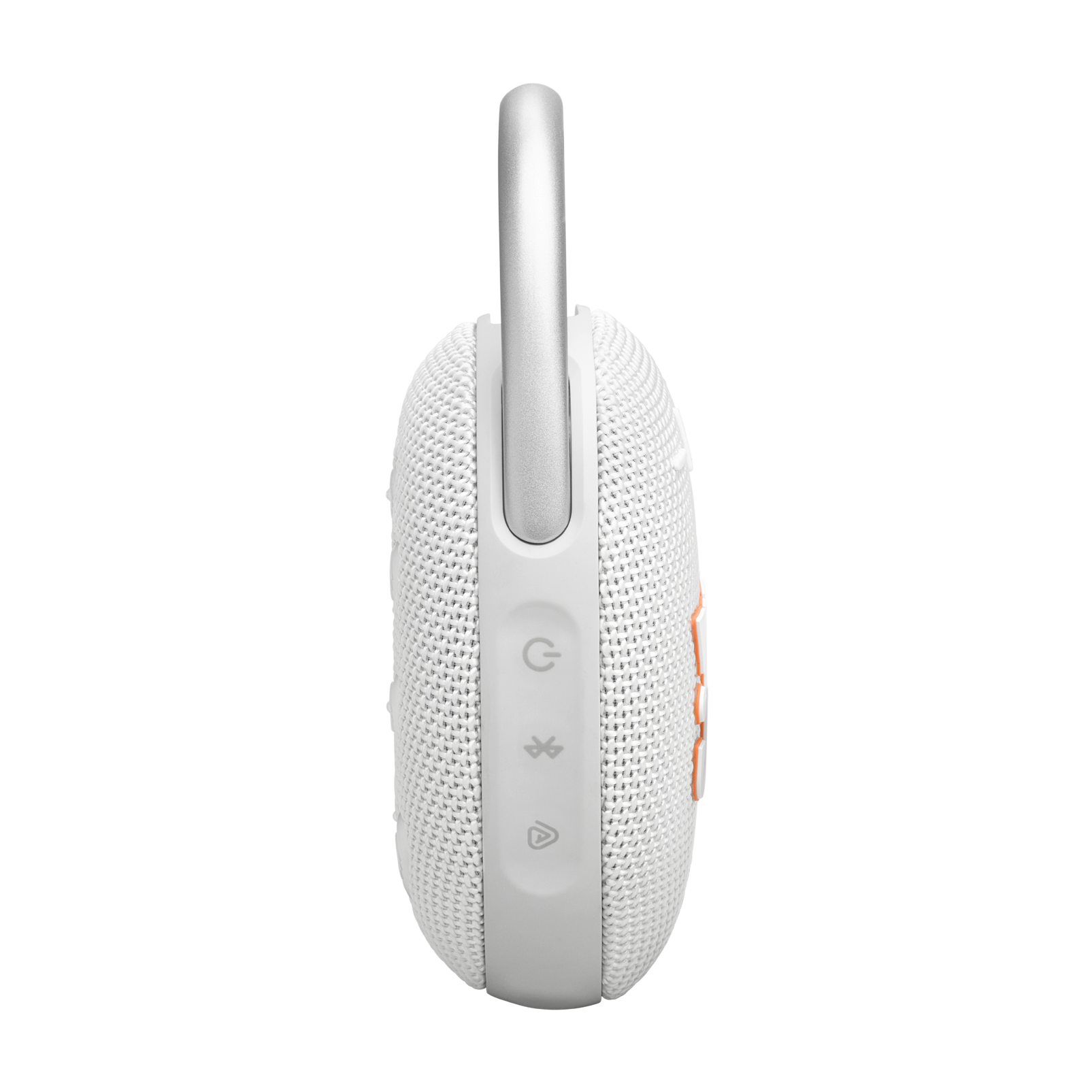 JBL Clip 5 - White - Ultra-portable waterproof speaker - Left