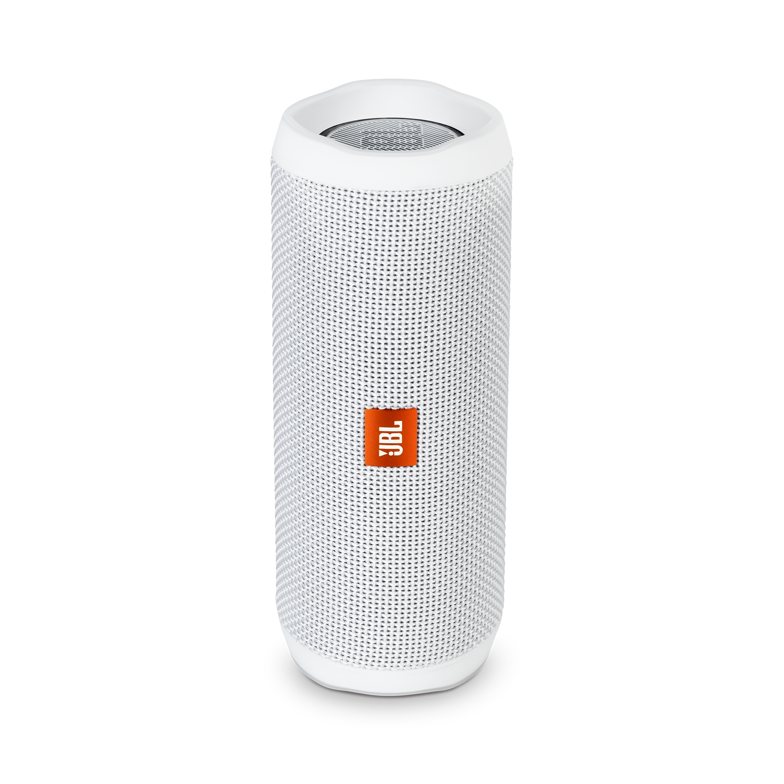 JBL Flip 4 - White - A full-featured waterproof portable Bluetooth speaker with surprisingly powerful sound. - Hero