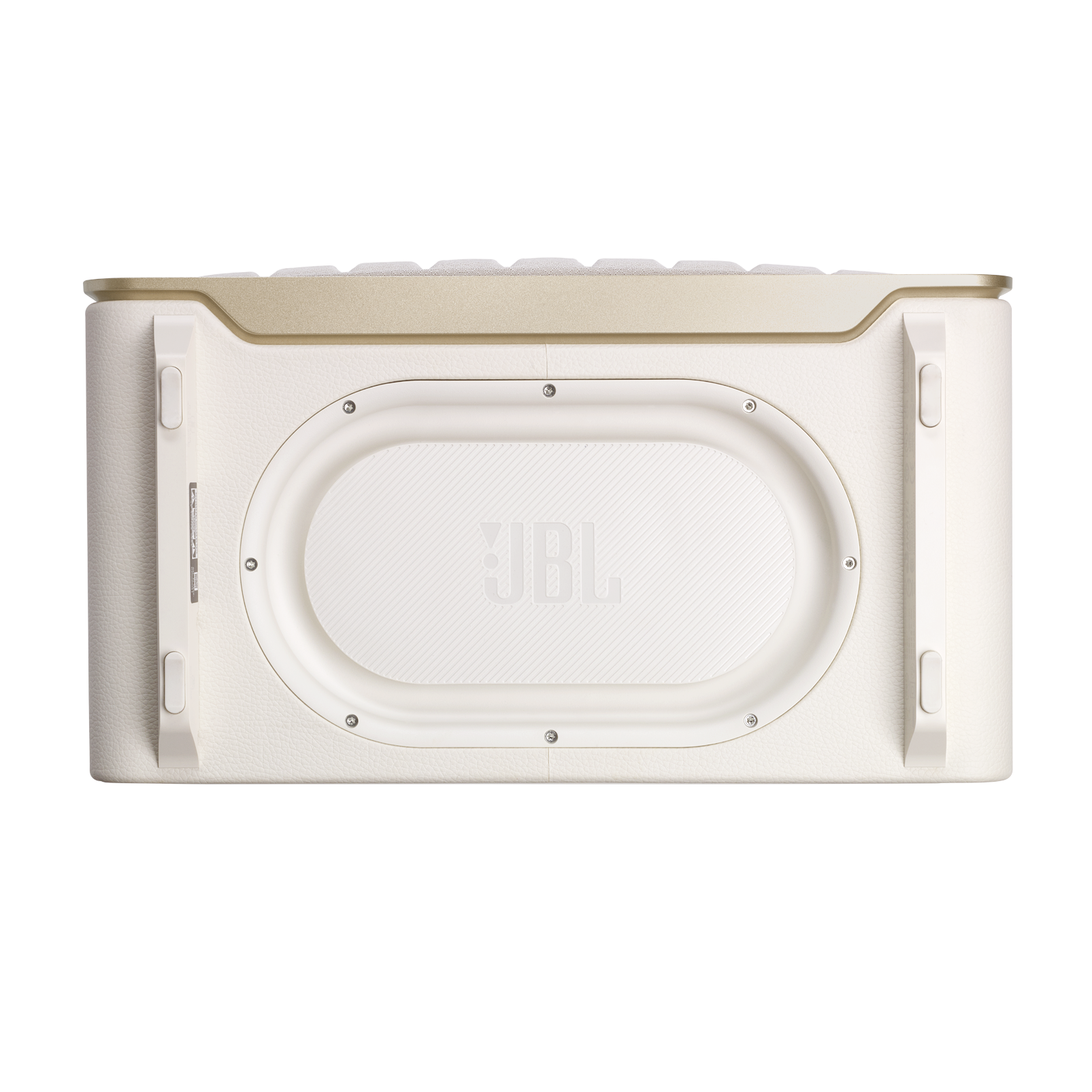JBL Authentics 300 - White - Portable smart home speaker with Wi-Fi, Bluetooth and voice assistants with retro design. - Bottom