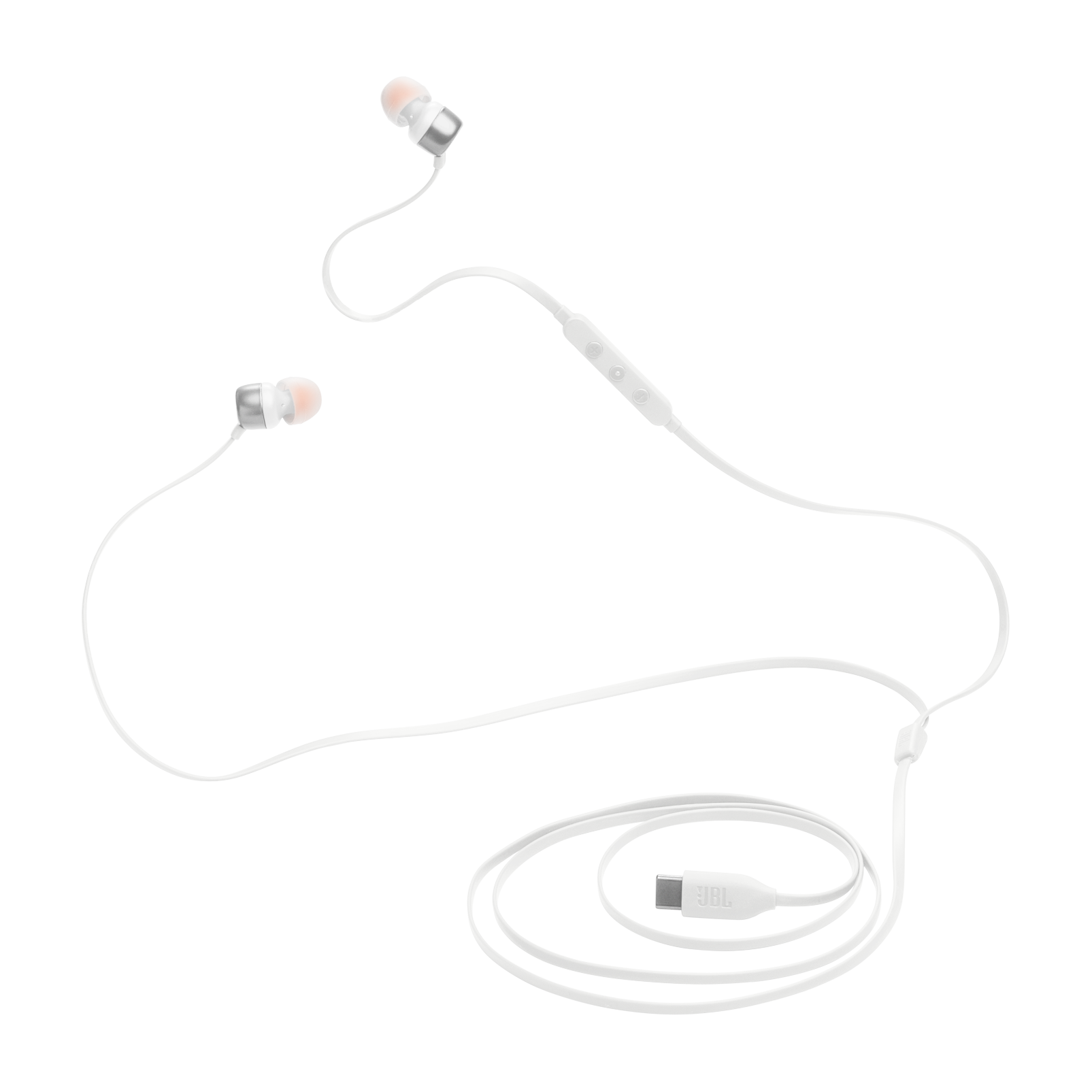 JBL Tune 310C USB - White - Wired Hi-Res In-Ear Headphones - Detailshot 5