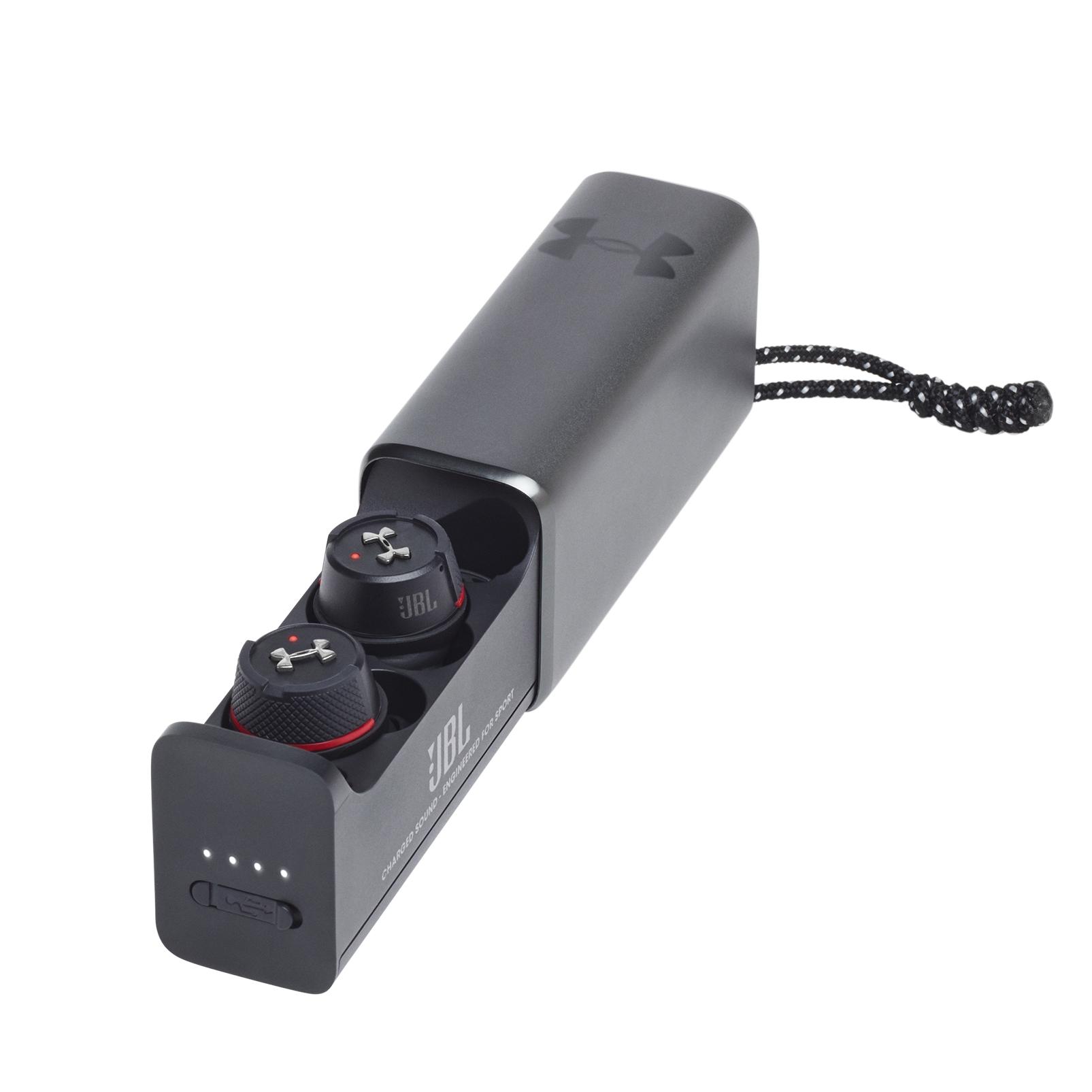 Under Armour True Wireless Flash – Engineered by JBL - Black - Truely wireless sport headphones for your every run, with JBL technology and sound. - Hero