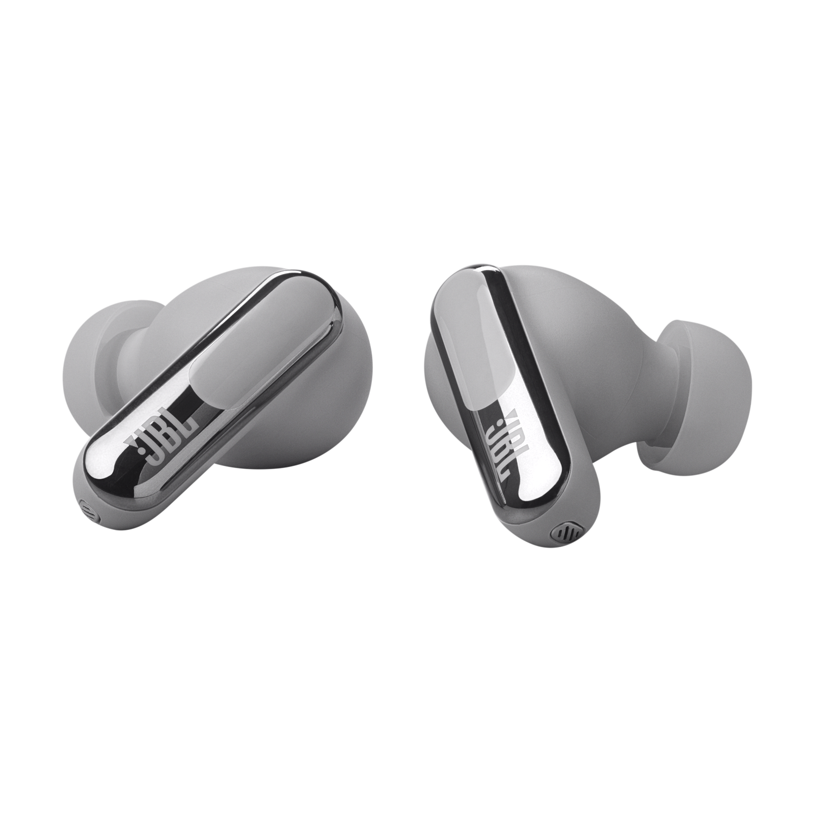 JBL Live Beam 3 - Silver - True wireless noise-cancelling closed-stick earbuds - Detailshot 1
