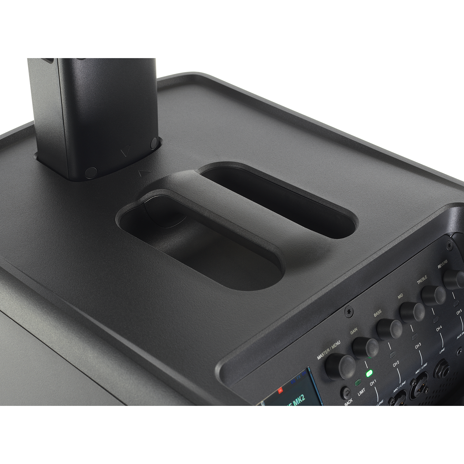JBL EON ONE MK2 - Black - All-In-One, Battery-Powered Column PA with Built-In Mixer and DSP - Detailshot 8