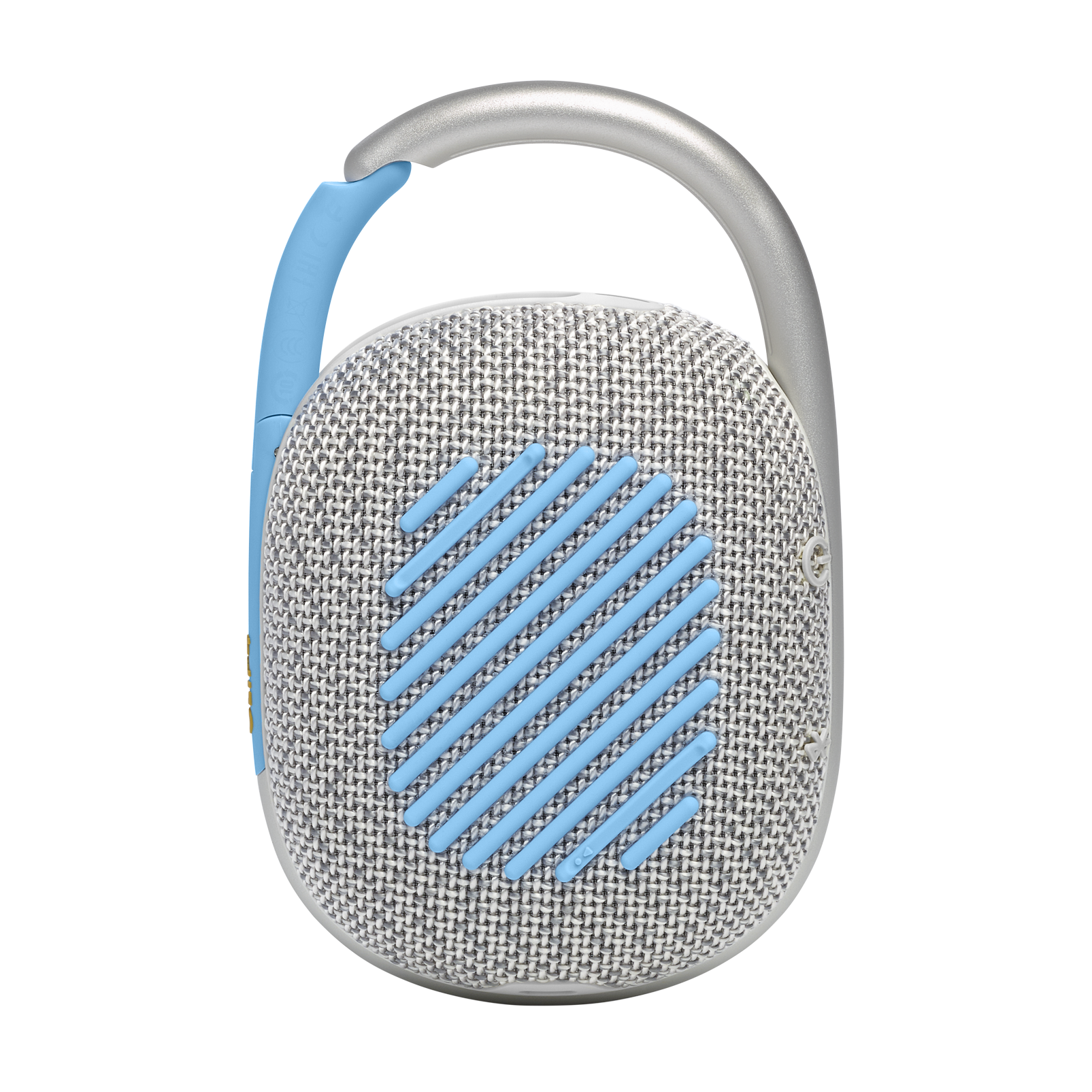 JBL Clip 4 Eco - White - Ultra-portable Waterproof Speaker - Back