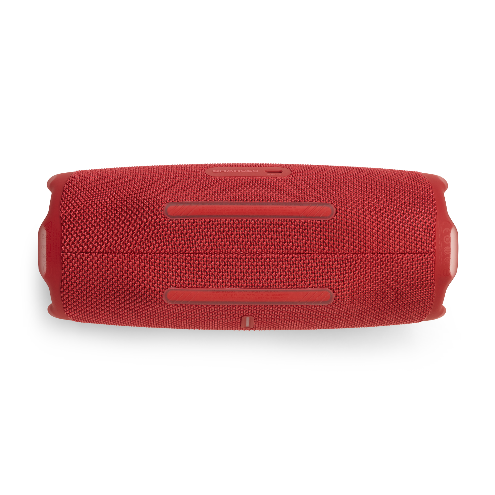 JBL Charge 6 - Red - Portable waterproof and drop-proof Bluetooth speaker - Bottom