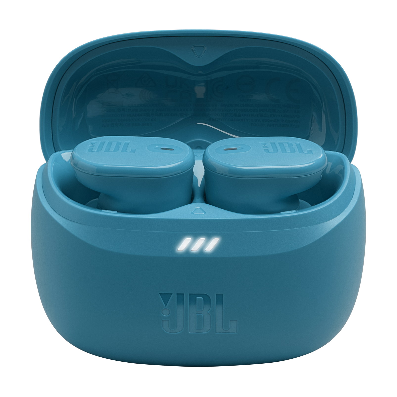 JBL Tune Buds 2 - Turquoise - True Wireless Noise Cancelling Earbuds - Top