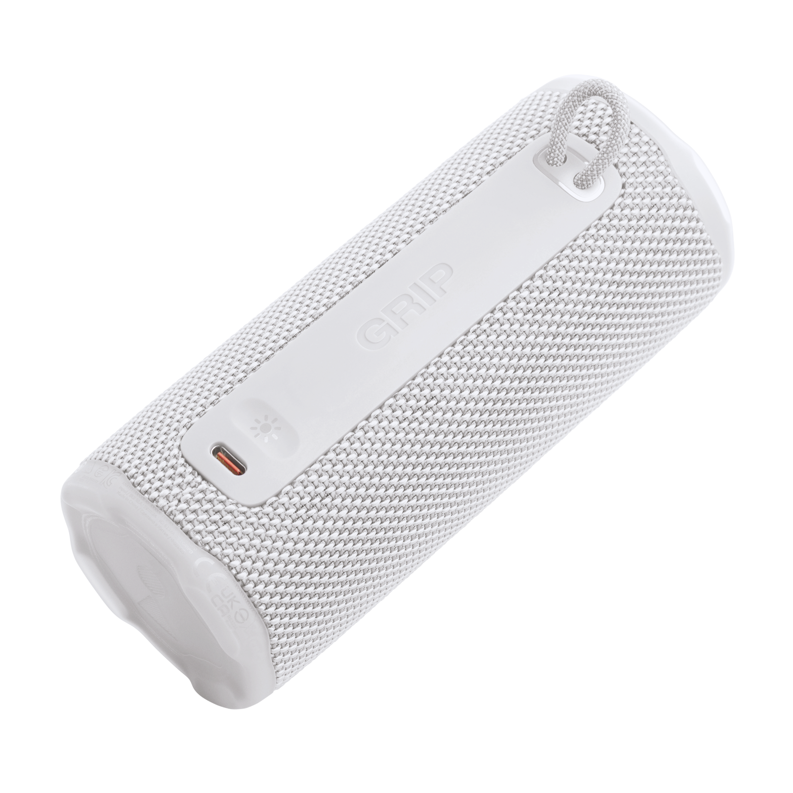 JBL Grip - White - Compact Bluetooth speaker with bold JBL Pro Sound and ambient light - Detailshot 2