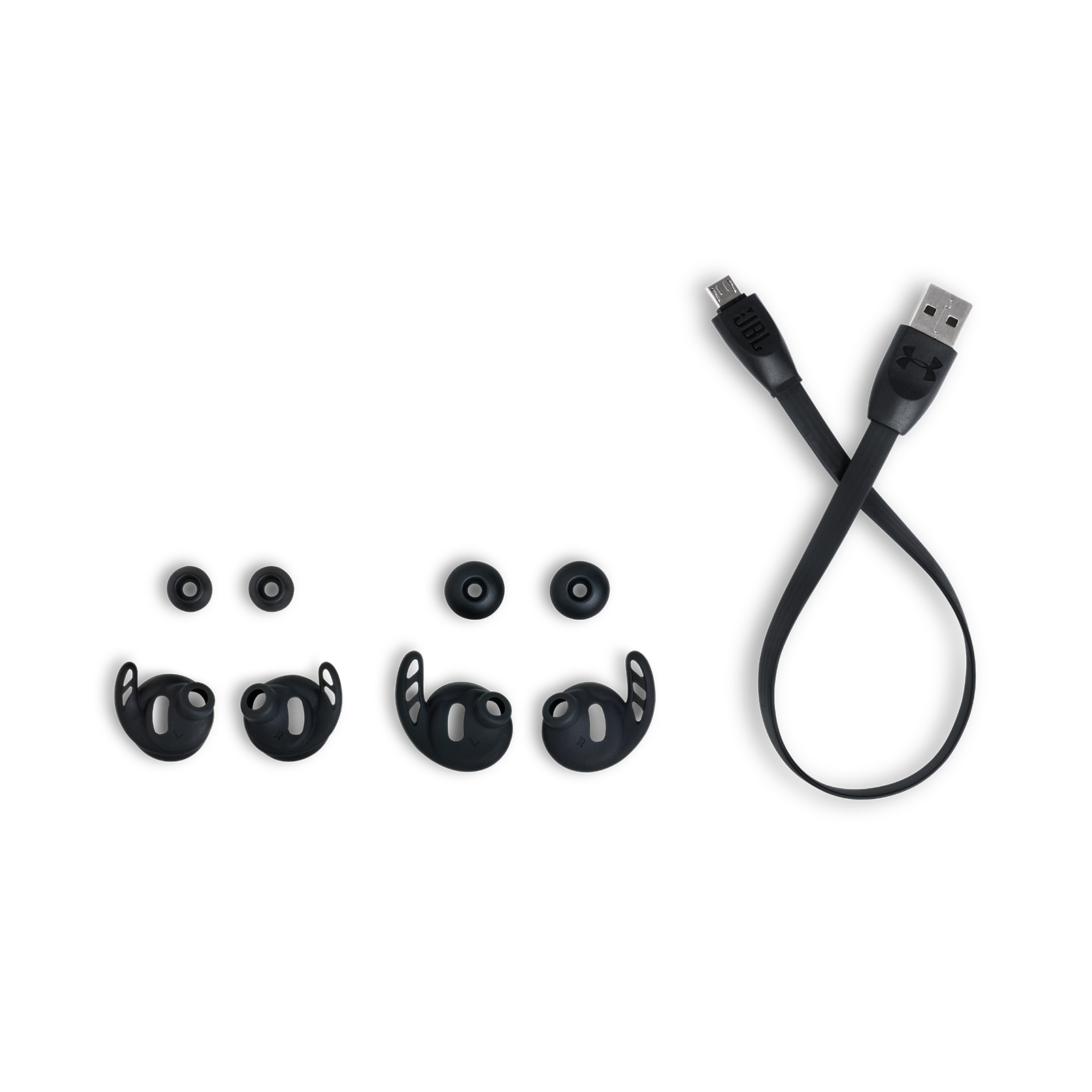 Under Armour True Wireless Flash – Engineered by JBL - Black - Truely wireless sport headphones for your every run, with JBL technology and sound. - Detailshot 5
