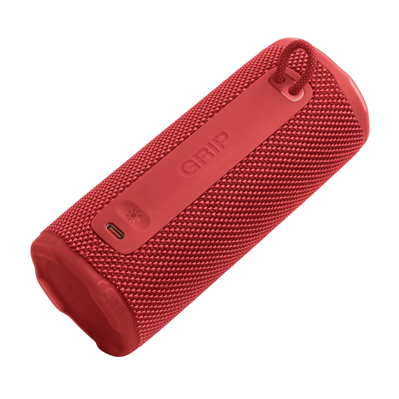 JBL Grip - Red - Compact Bluetooth speaker with bold JBL Pro Sound and ambient light - Detailshot 2