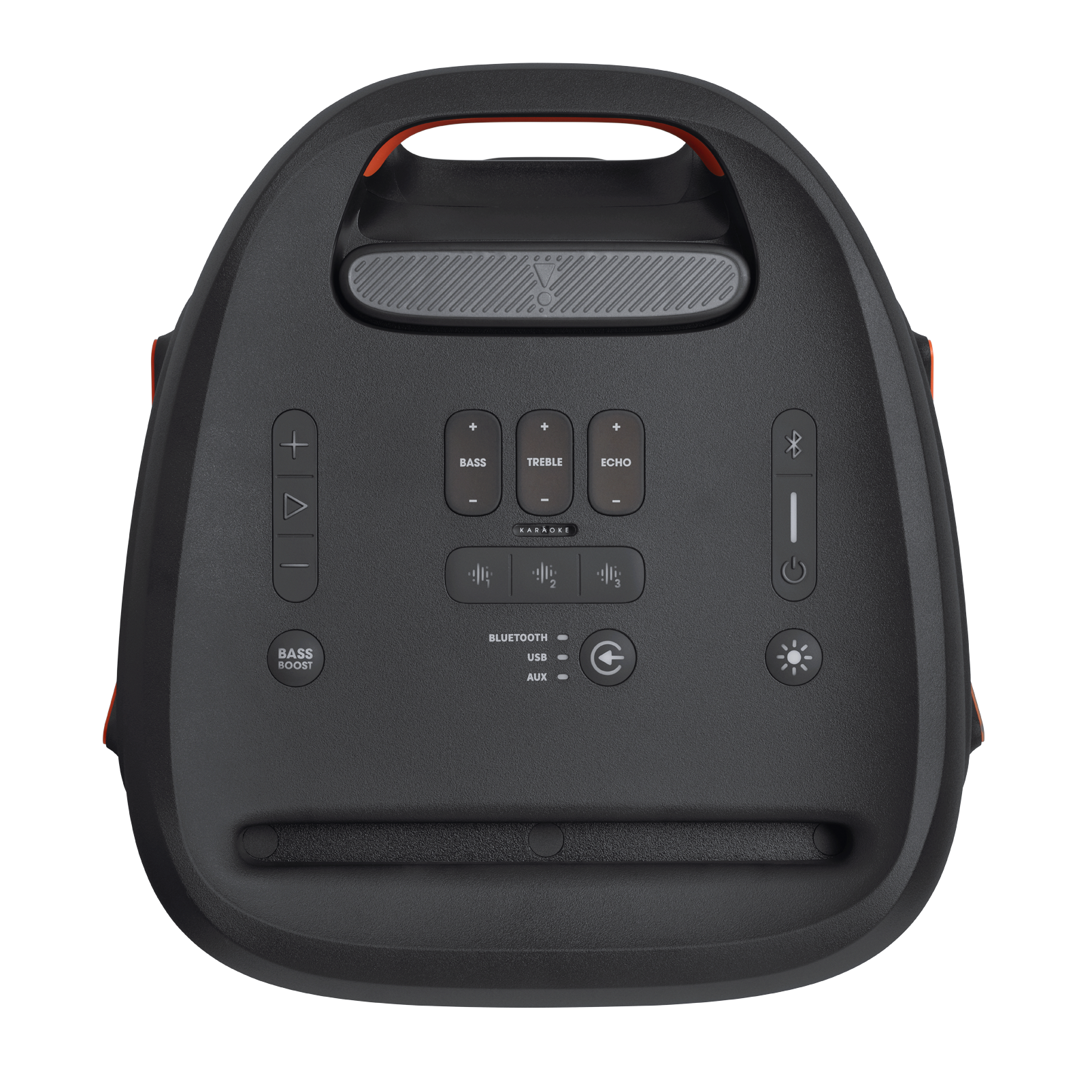 JBL Partybox 310 - Black - Portable party speaker with dazzling lights and powerful JBL Pro Sound - Top