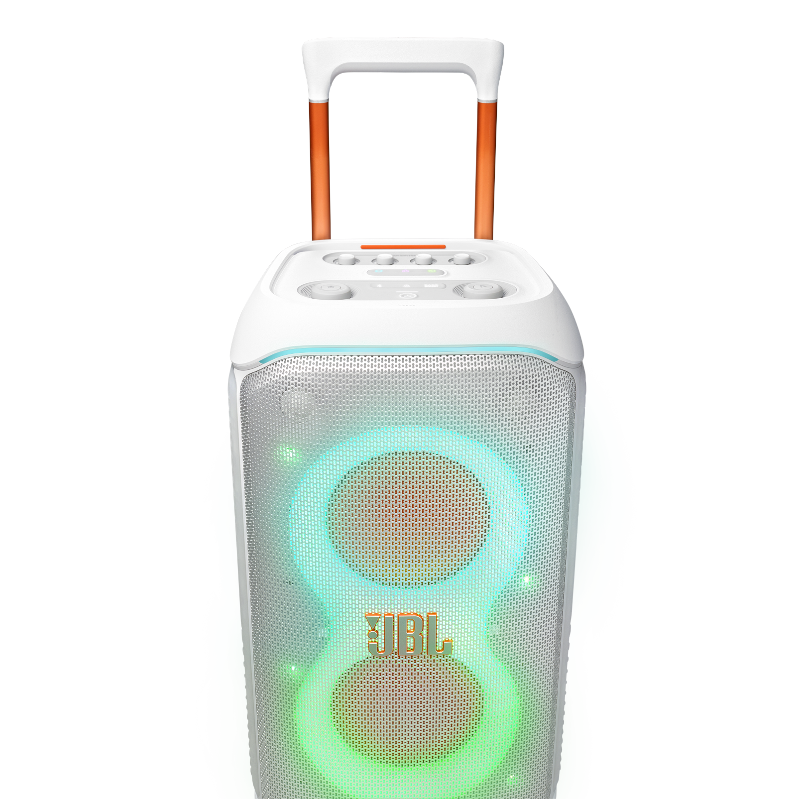 JBL PartyBox Stage 320 - White - Portable party speaker with wheels - Detailshot 5