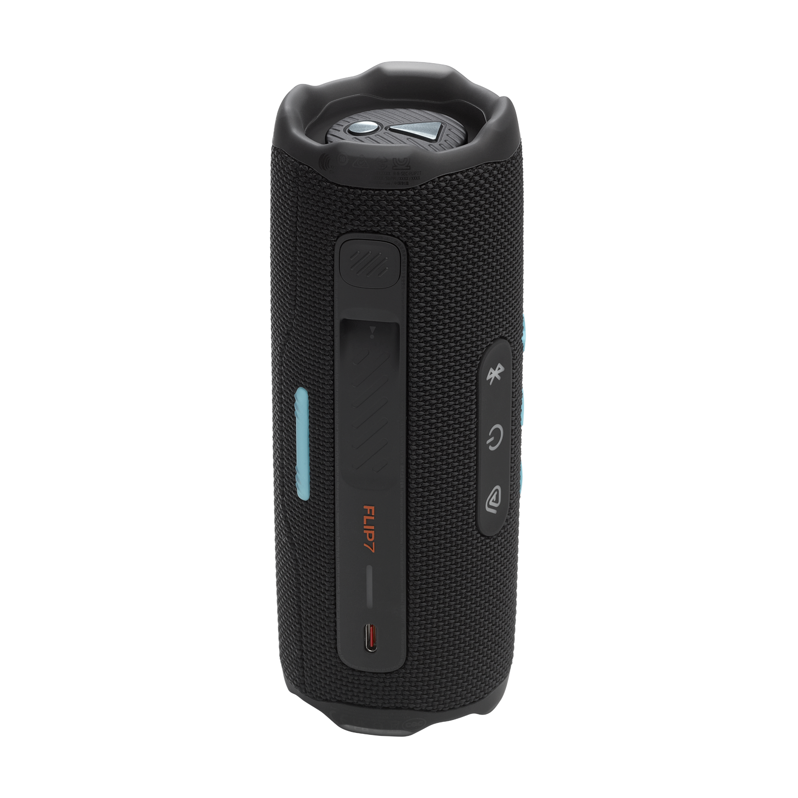 JBL Flip 7 - Funky Black - Portable waterproof and drop-proof  speaker - Back