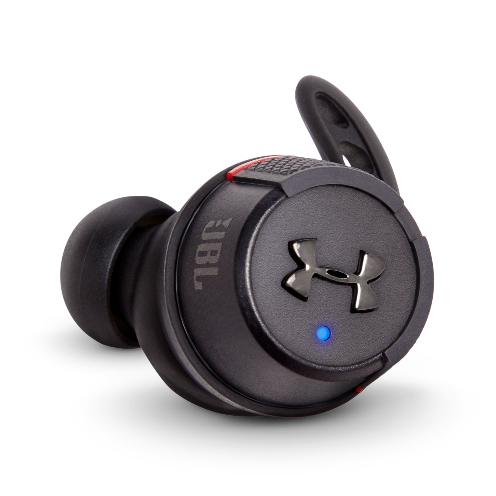 Under Armour True Wireless Flash – Engineered by JBL - Black - Truely wireless sport headphones for your every run, with JBL technology and sound. - Detailshot 1