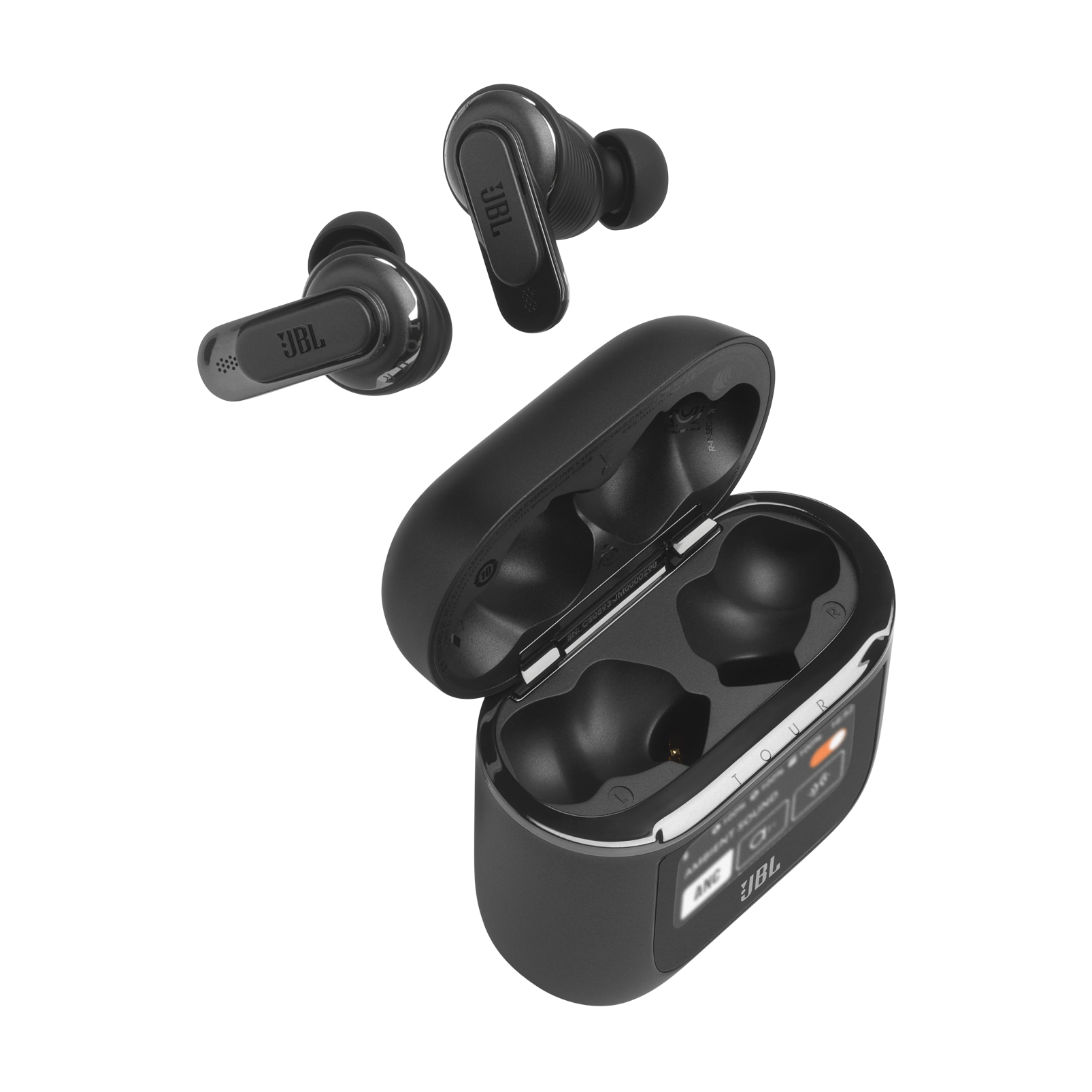JBL Tour Pro 2 - Black - True wireless Noise Cancelling earbuds - Detailshot 1