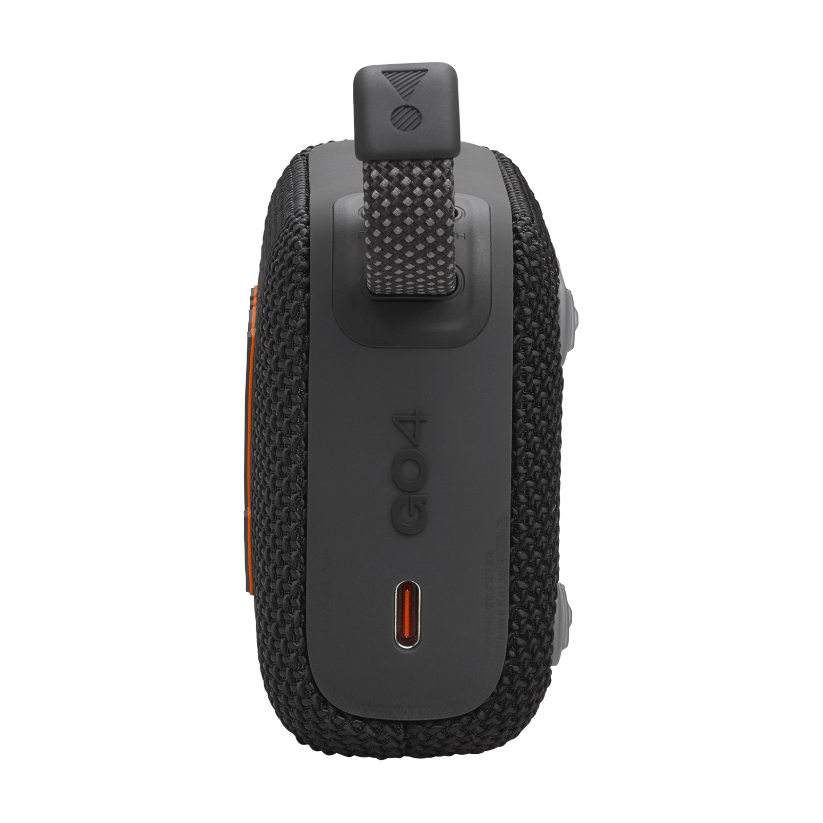 JBL Go 4 - Black - Ultra-Portable Bluetooth Speaker - Left