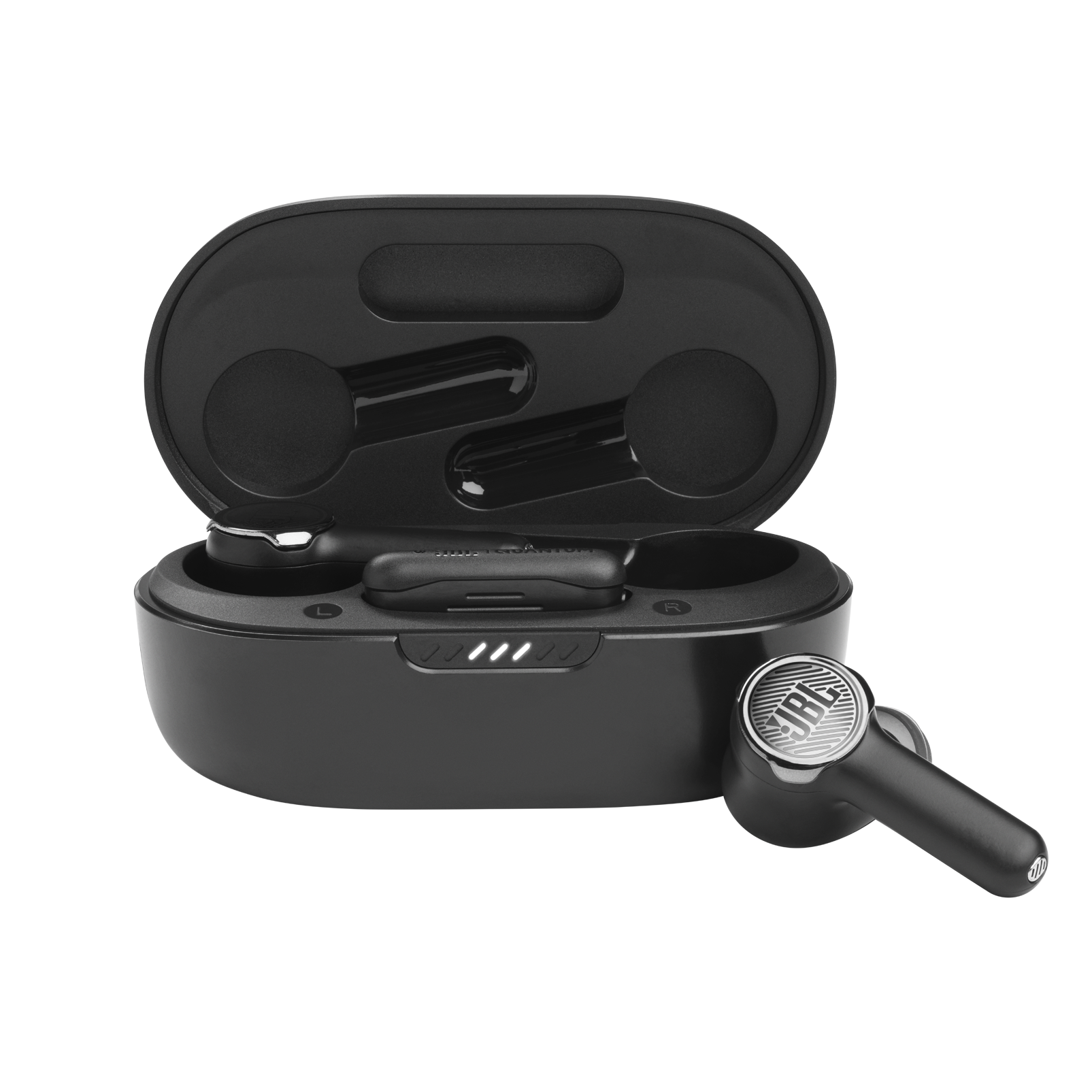 JBL Quantum TWS - Black - True wireless Noise Cancelling gaming earbuds - Hero
