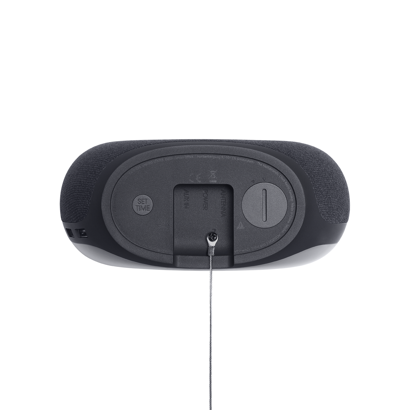 JBL Horizon 2 FM - Black - Bluetooth clock radio speaker with FM - Bottom