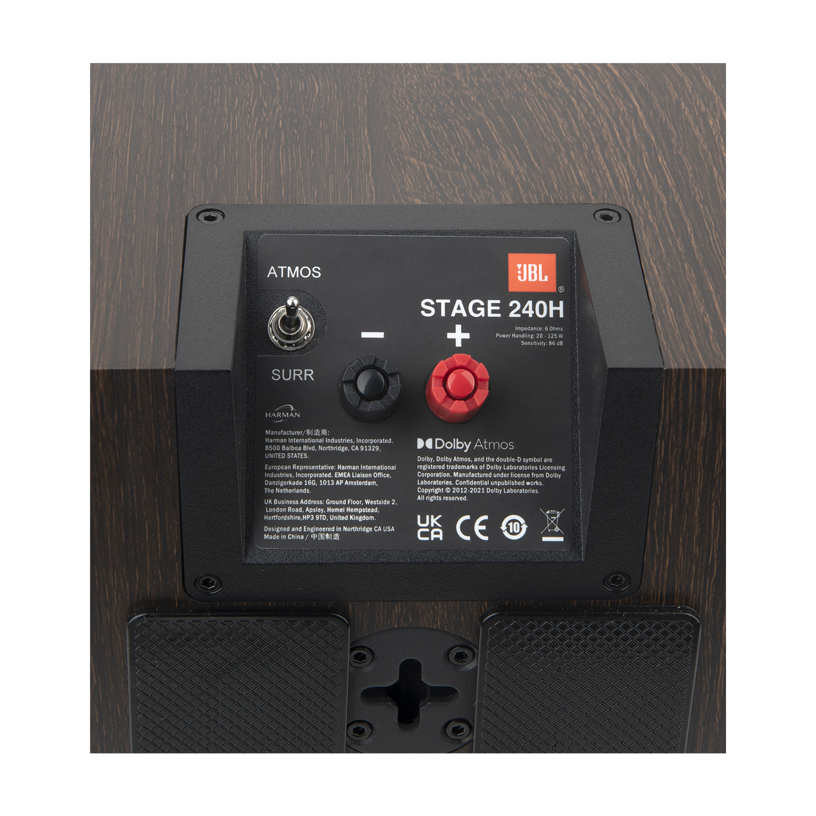Stage 240H - Espresso - 2-Way 4.5-inch (114mm) Dolby Atmos® Surround Sound Loudspeaker - Pair - Detailshot 8