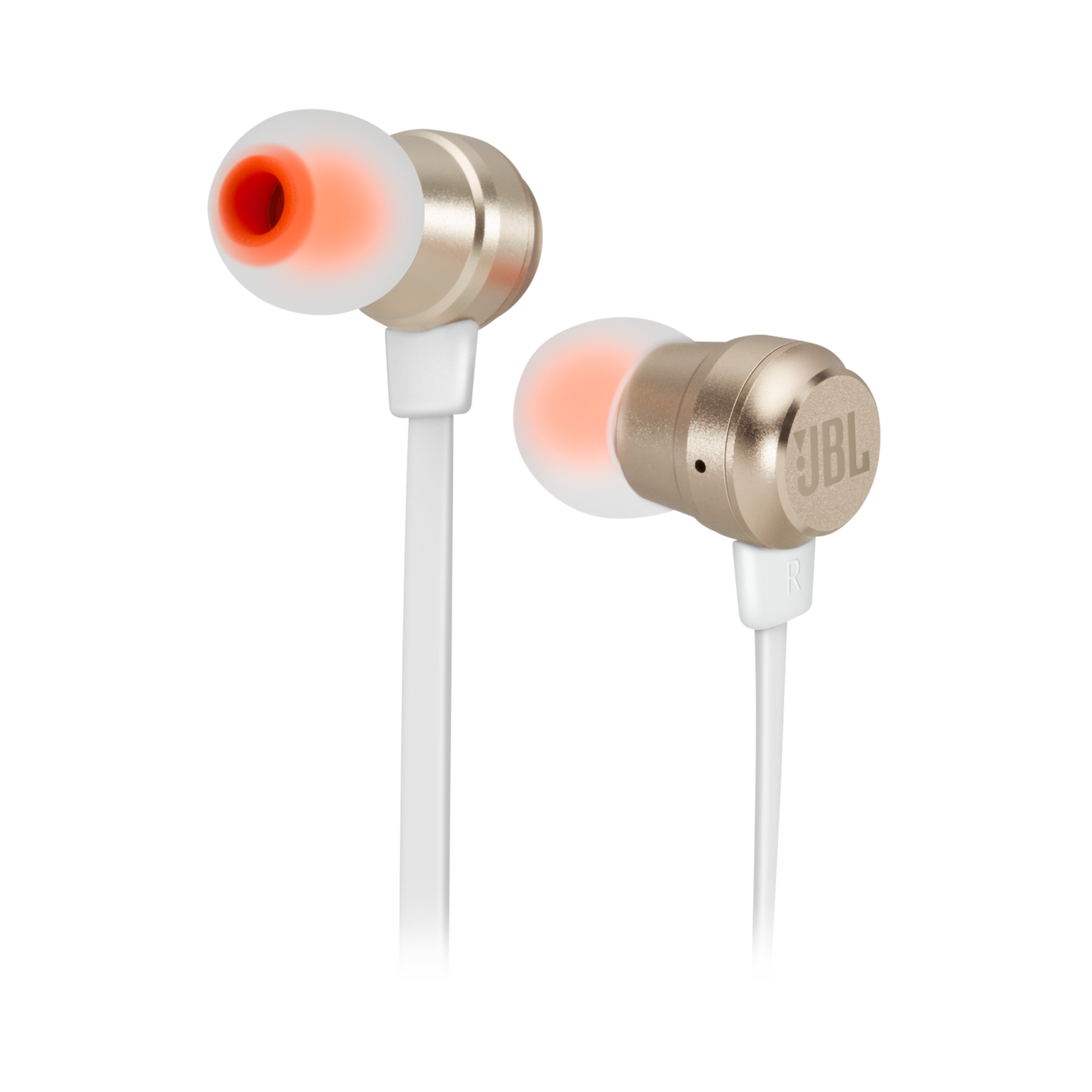 JBL T280A - Gold - In-ear headphones with high performance drivers - Detailshot 1
