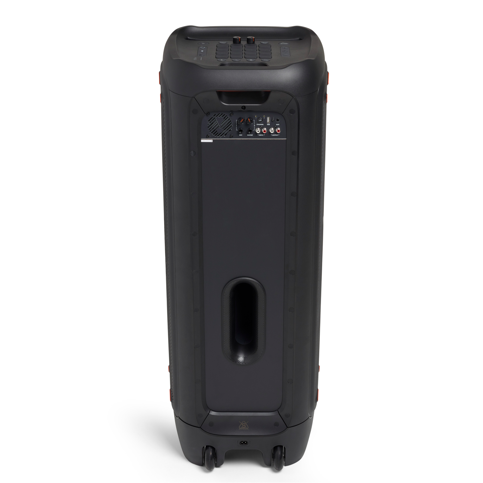 JBL PartyBox 1000 - Black - Powerful Bluetooth party speaker with full panel light effects - Back