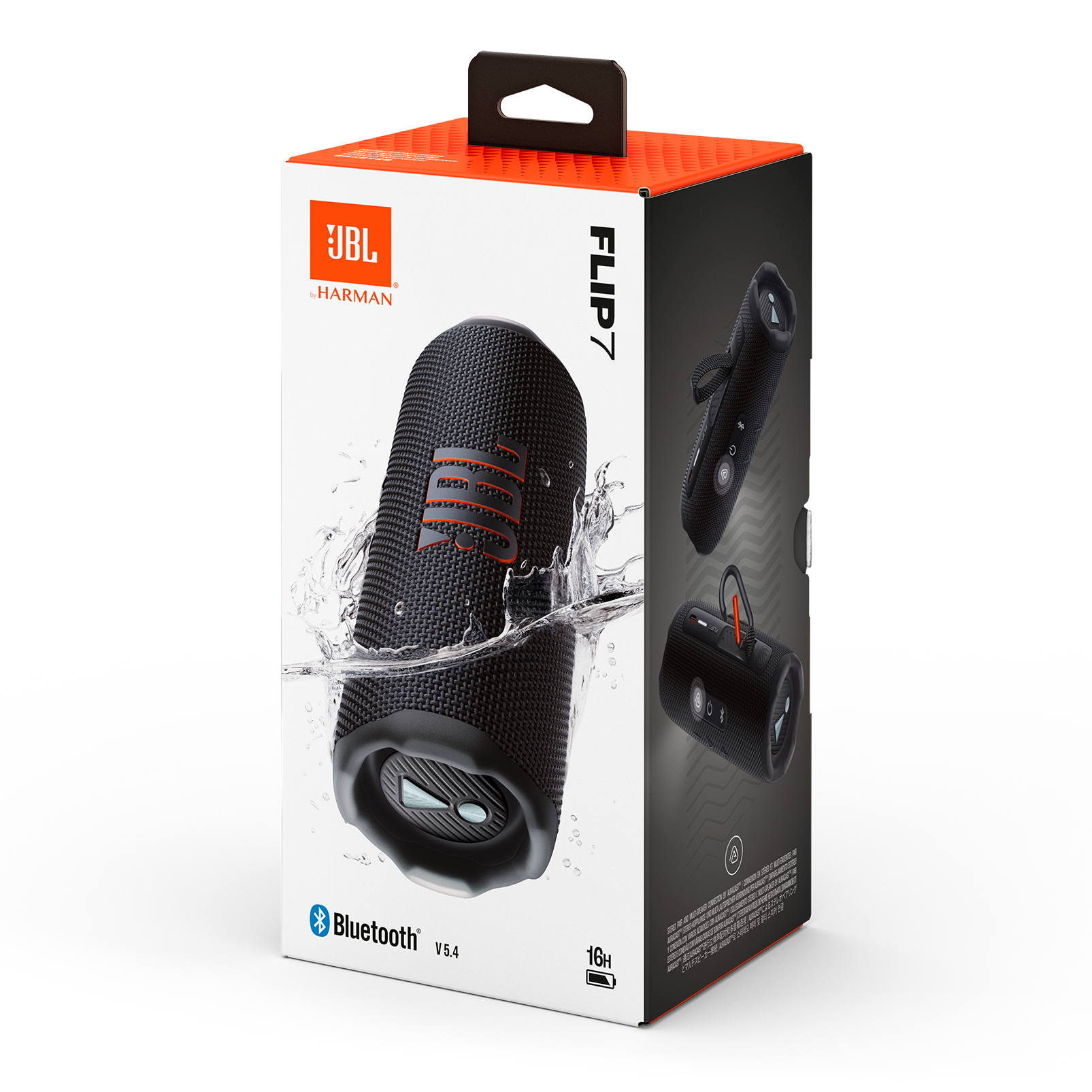 JBL Flip 7 - Black - Portable waterproof and drop-proof  speaker - Detailshot 9