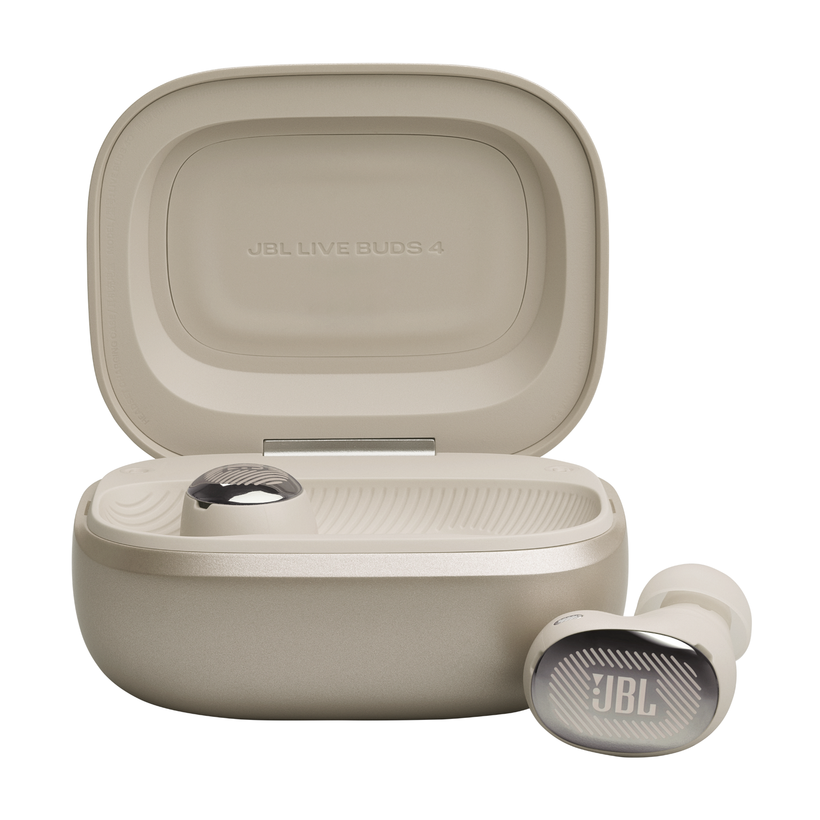JBL Live Buds 4 - Sand - True wireless Noise Cancelling earbuds - Bottom