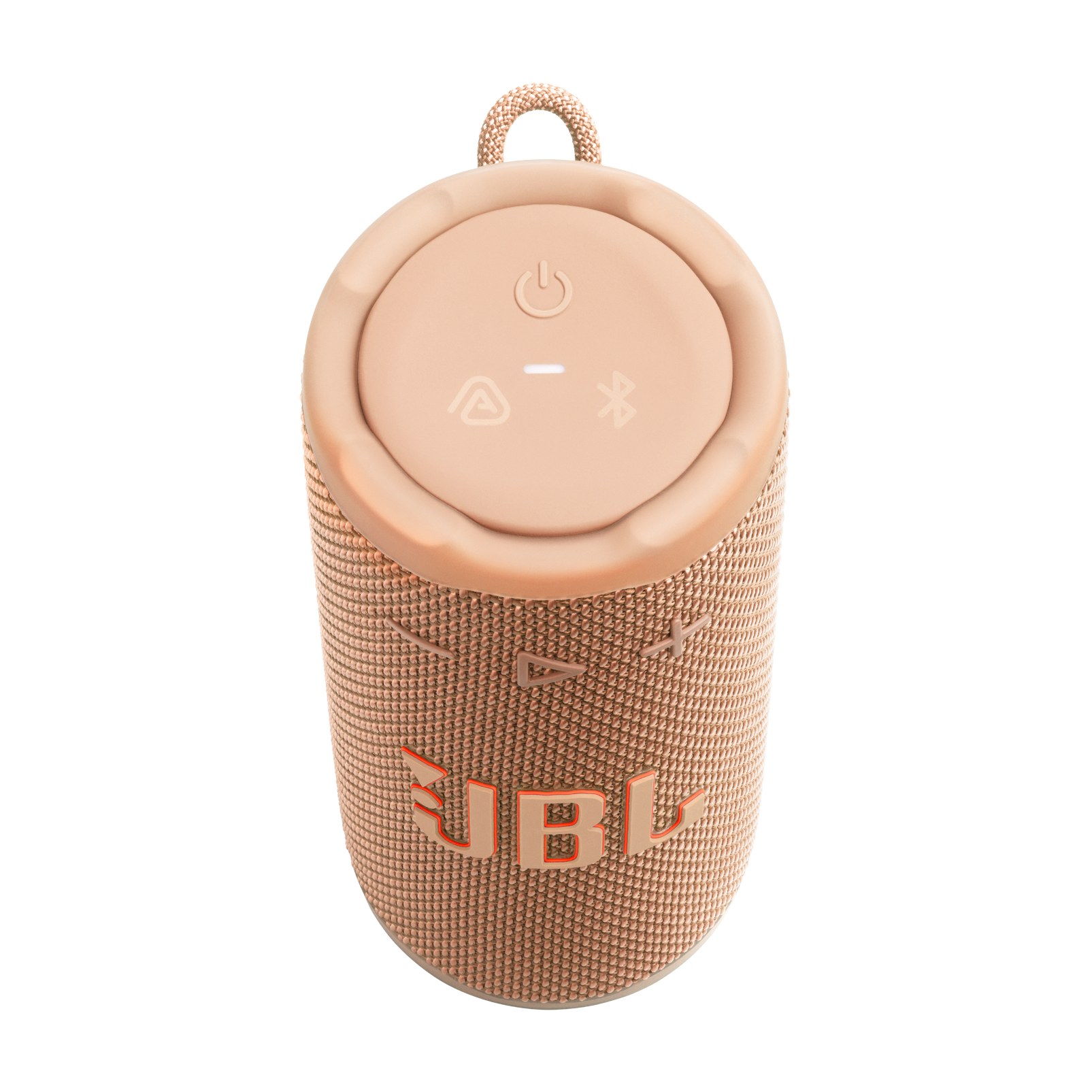 JBL Grip - Orange - Compact Bluetooth speaker with bold JBL Pro Sound and ambient light - Top