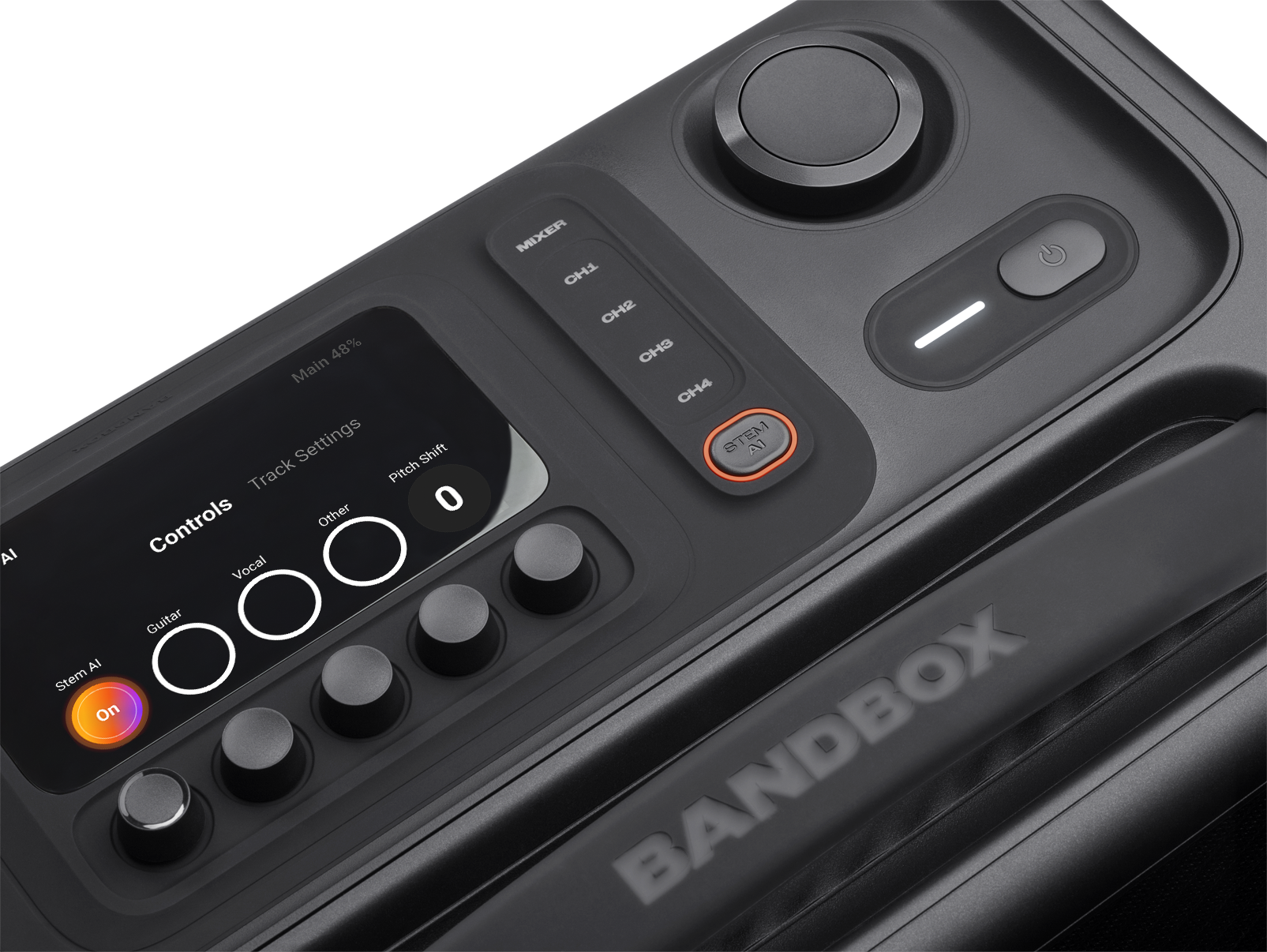 JBL BandBox Trio - Black - Portable AI-powered practice amp and speaker - Detailshot 1