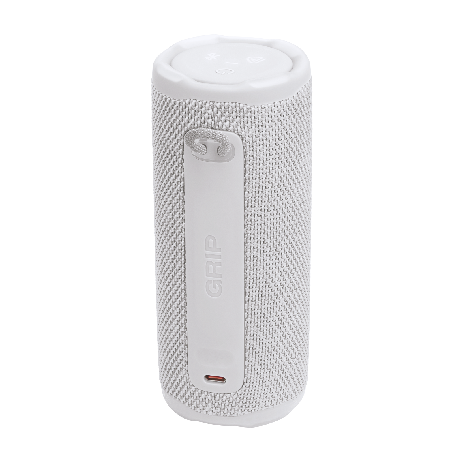 JBL Grip - White - Compact Bluetooth speaker with bold JBL Pro Sound and ambient light - Back