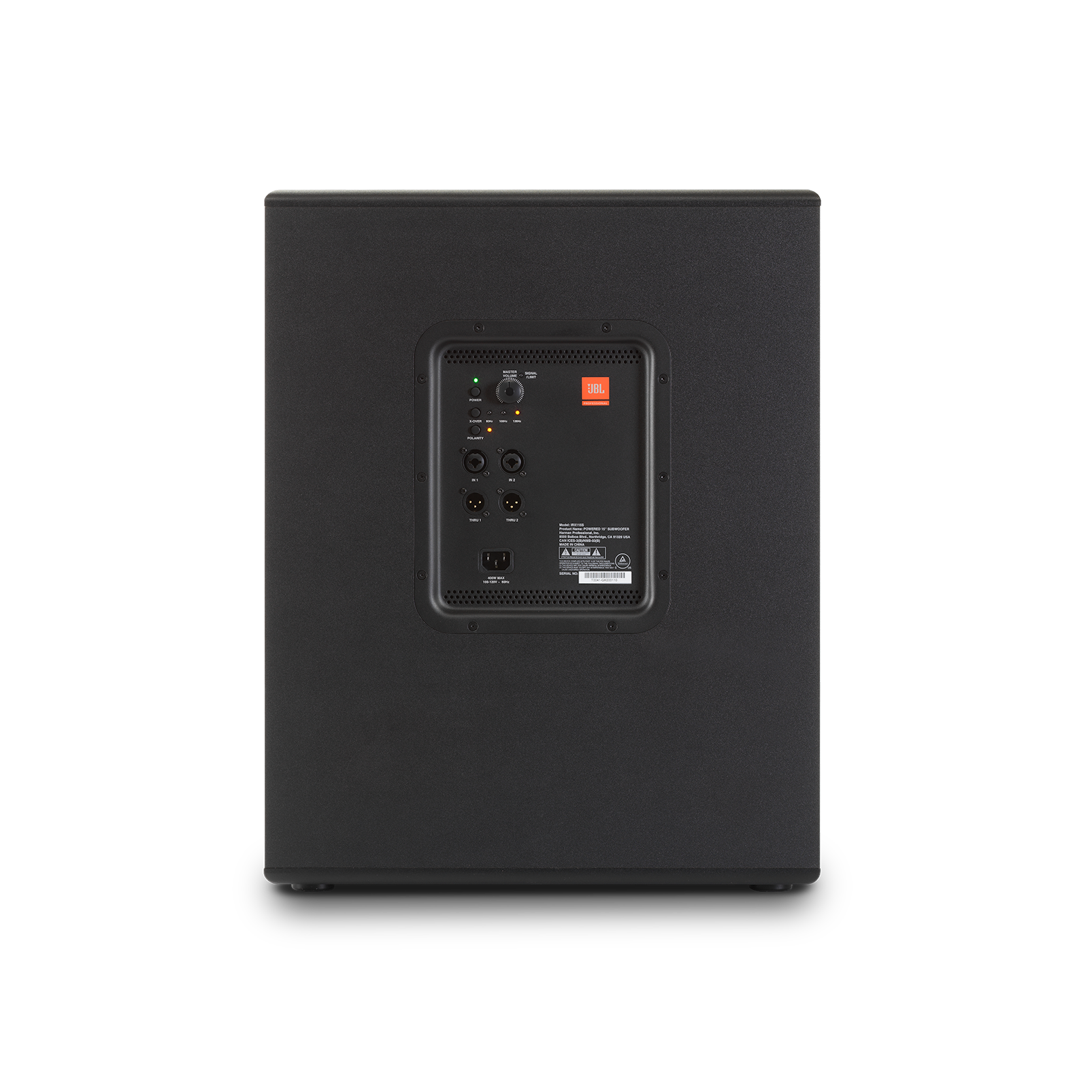 JBL IRX115S - Black - 15" Powered Subwoofer - Back