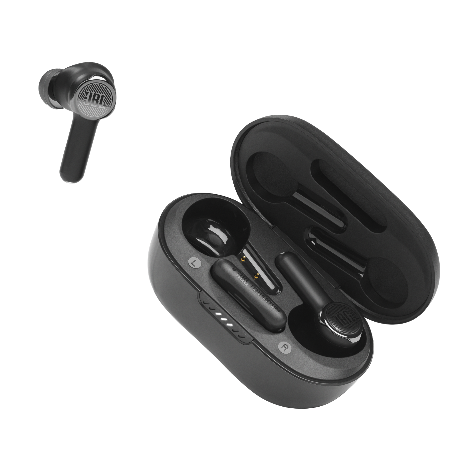 JBL Quantum TWS - Black - True wireless Noise Cancelling gaming earbuds - Detailshot 3