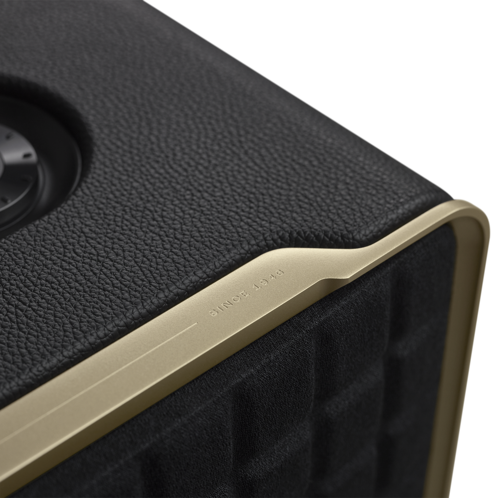 JBL Authentics 300 - Black - Portable smart home speaker with Wi-Fi, Bluetooth and voice assistants with retro design. - Detailshot 4